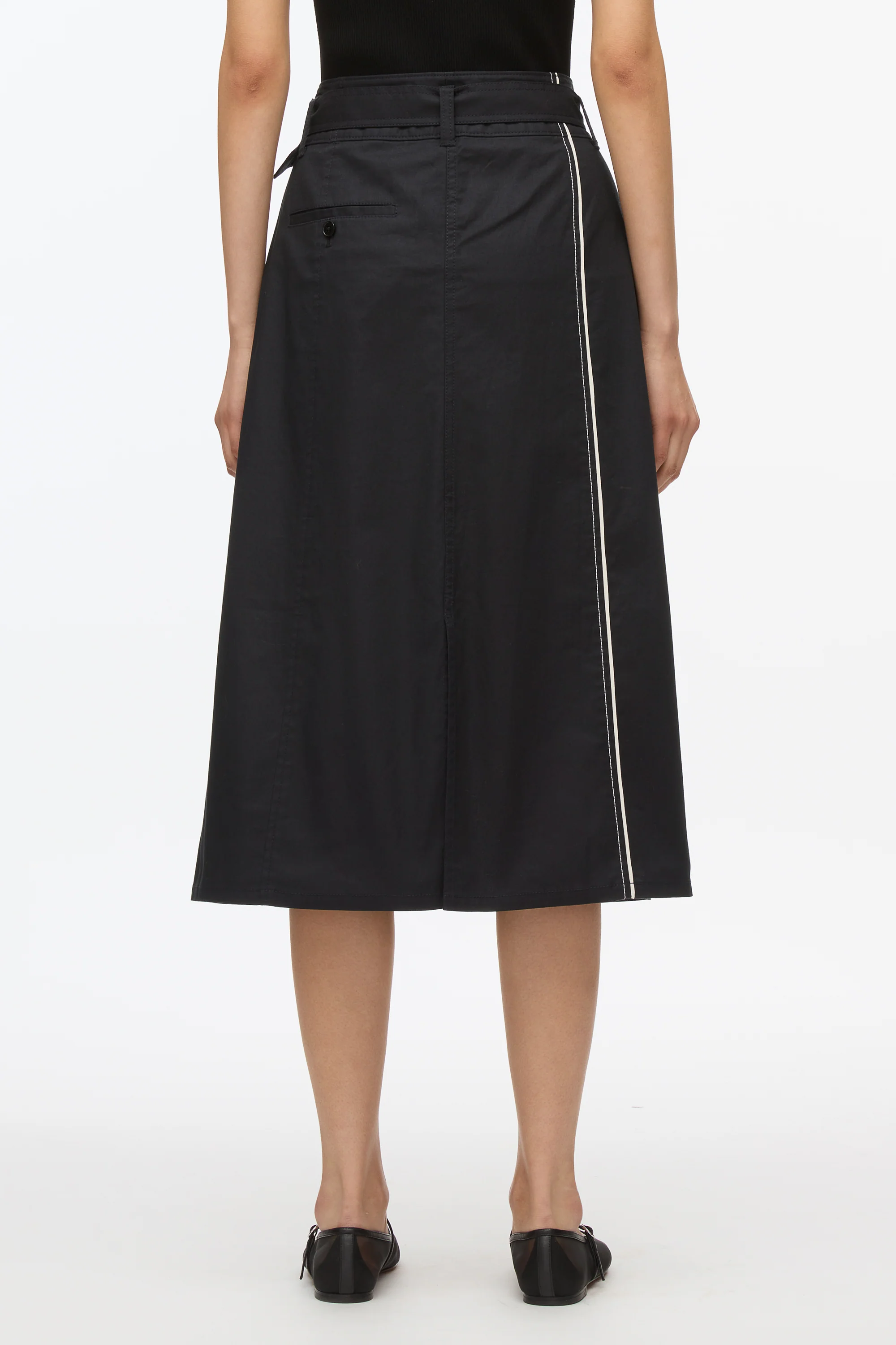 3.1 x Shopbop A-Line Belted Utility Skirt - Image 4