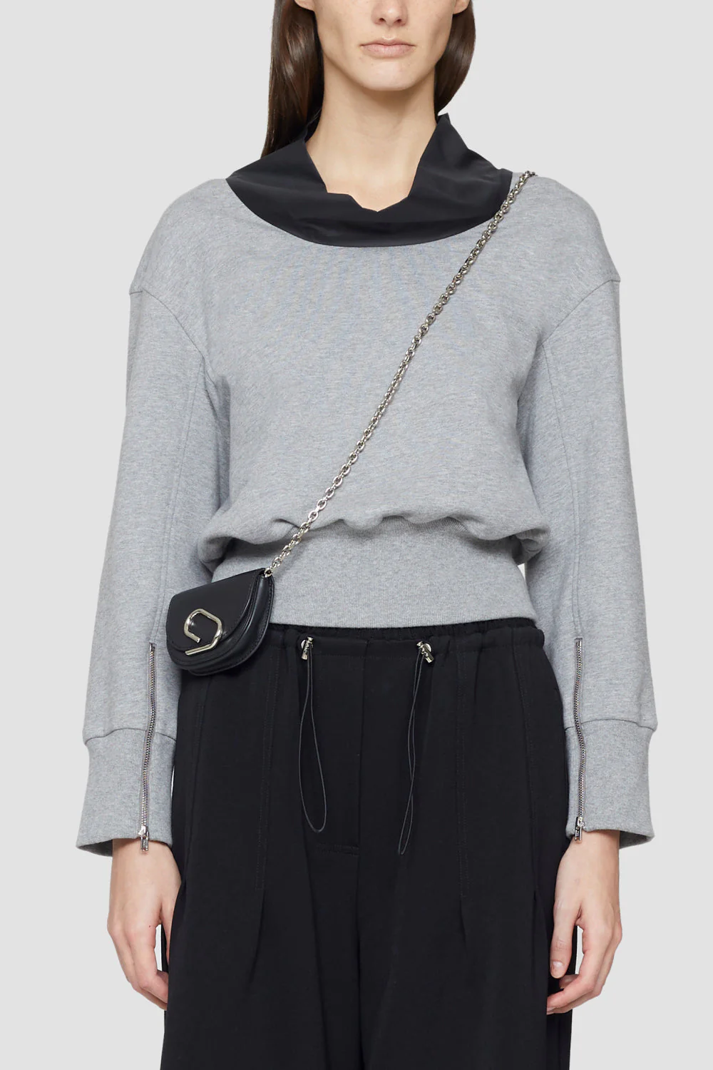 3/4 Sleeve French Terry Cowl Neck - Image 3