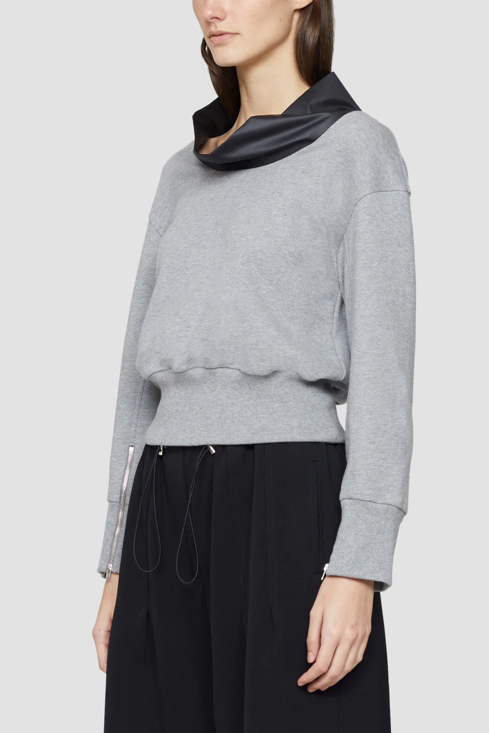 3/4 Sleeve French Terry Cowl Neck - Image 4