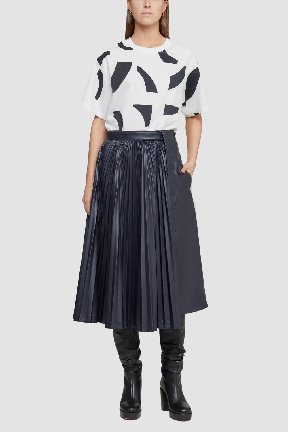 Abstract Tile Oversized Ss T-Shirt