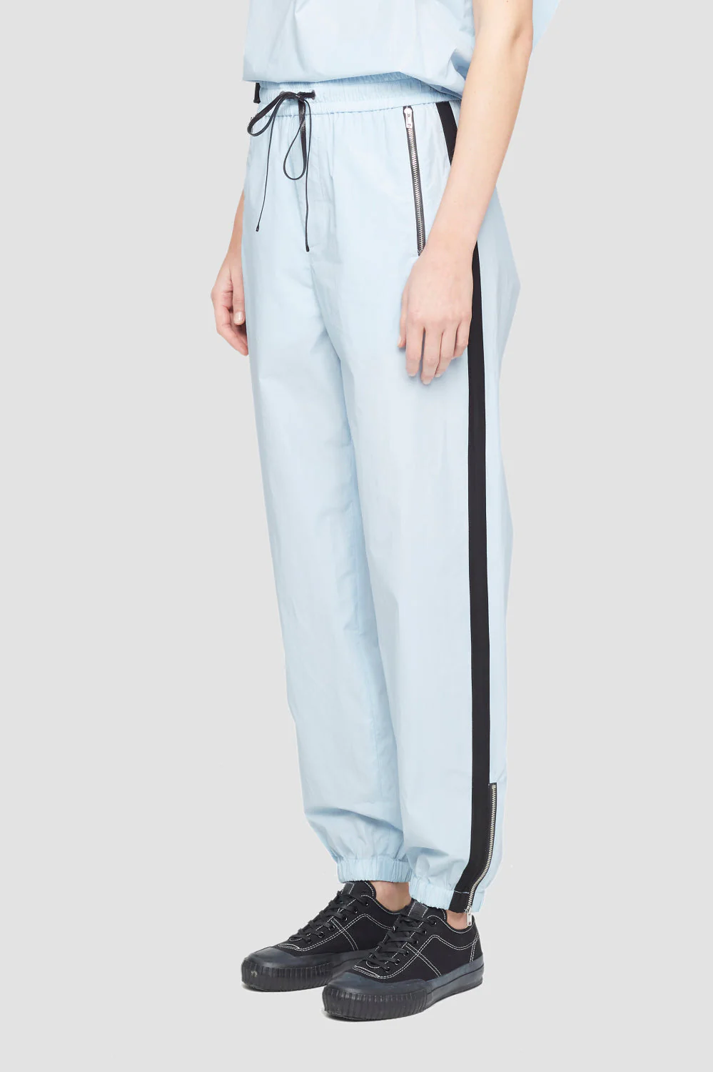 Airy Cotton Jogger with Zippers - Image 2