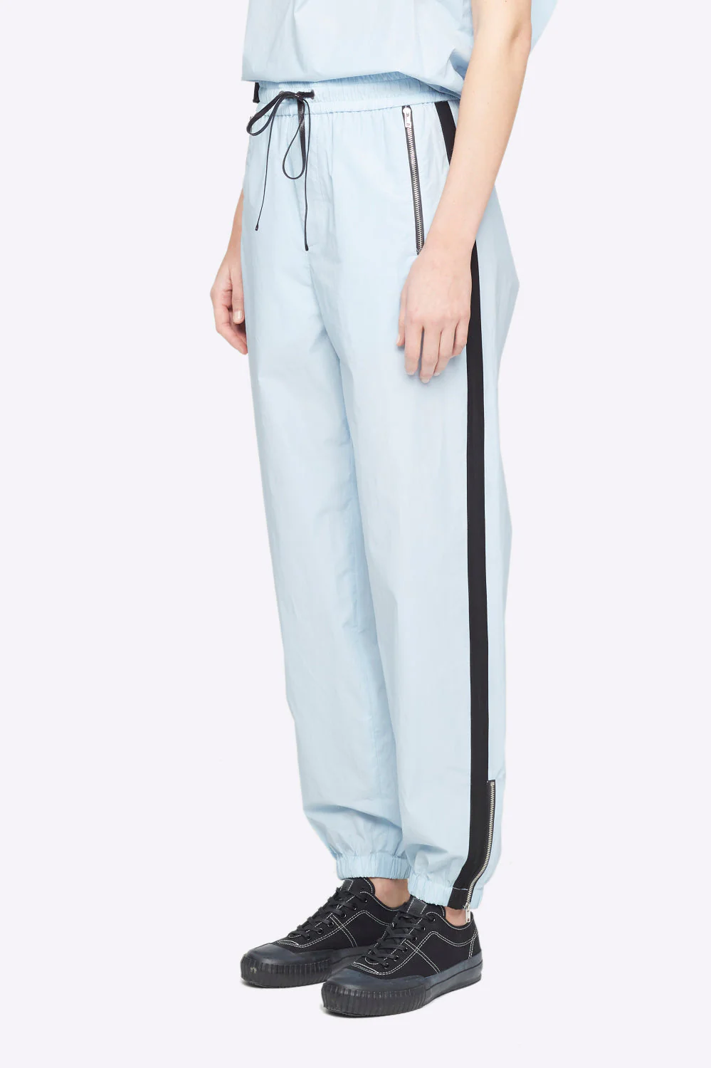 Airy Cotton Jogger with Zippers - Image 4