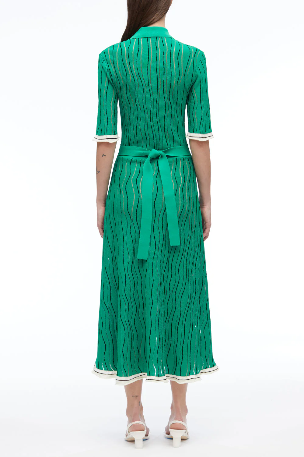 Art Nouveau Jacquard Polo Dress - Image 10