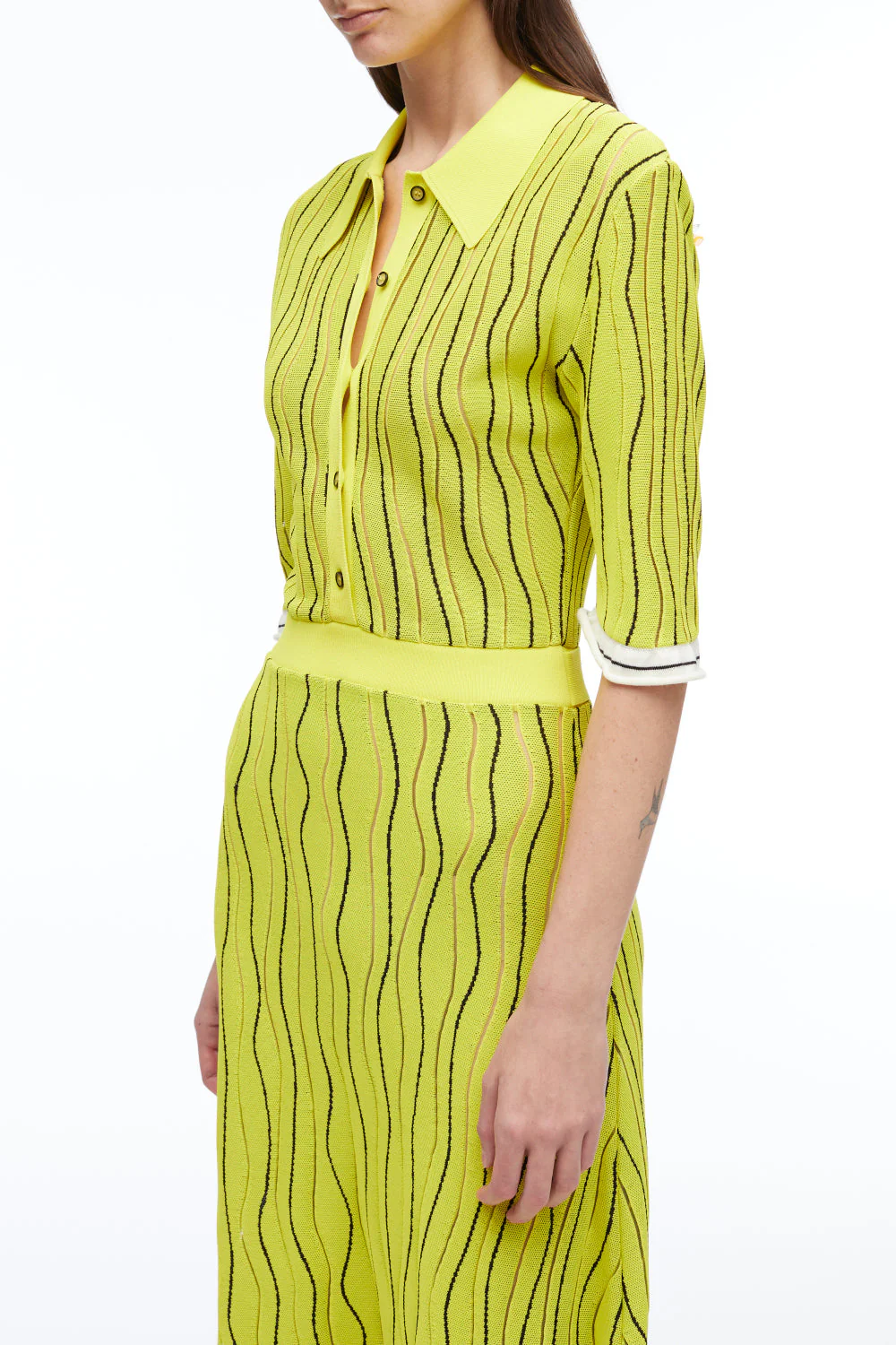 Art Nouveau Jacquard Polo Dress - Image 2