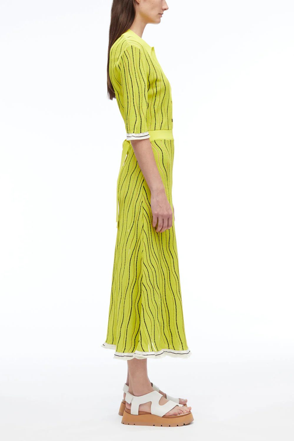 Art Nouveau Jacquard Polo Dress - Image 3