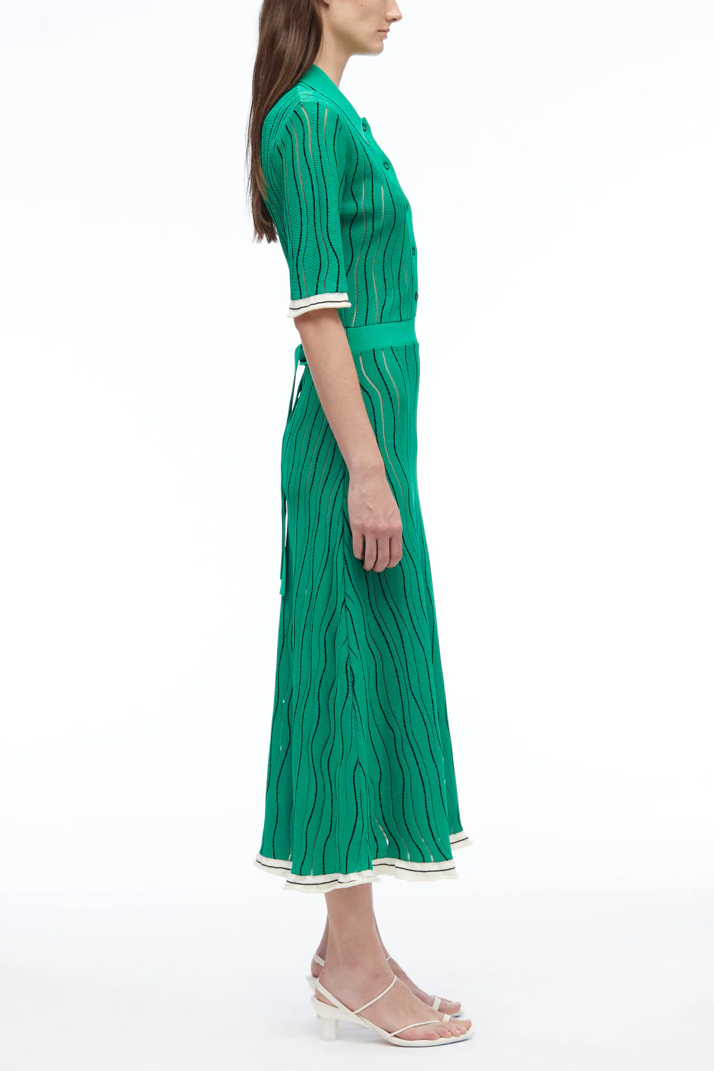 Art Nouveau Jacquard Polo Dress - Image 9