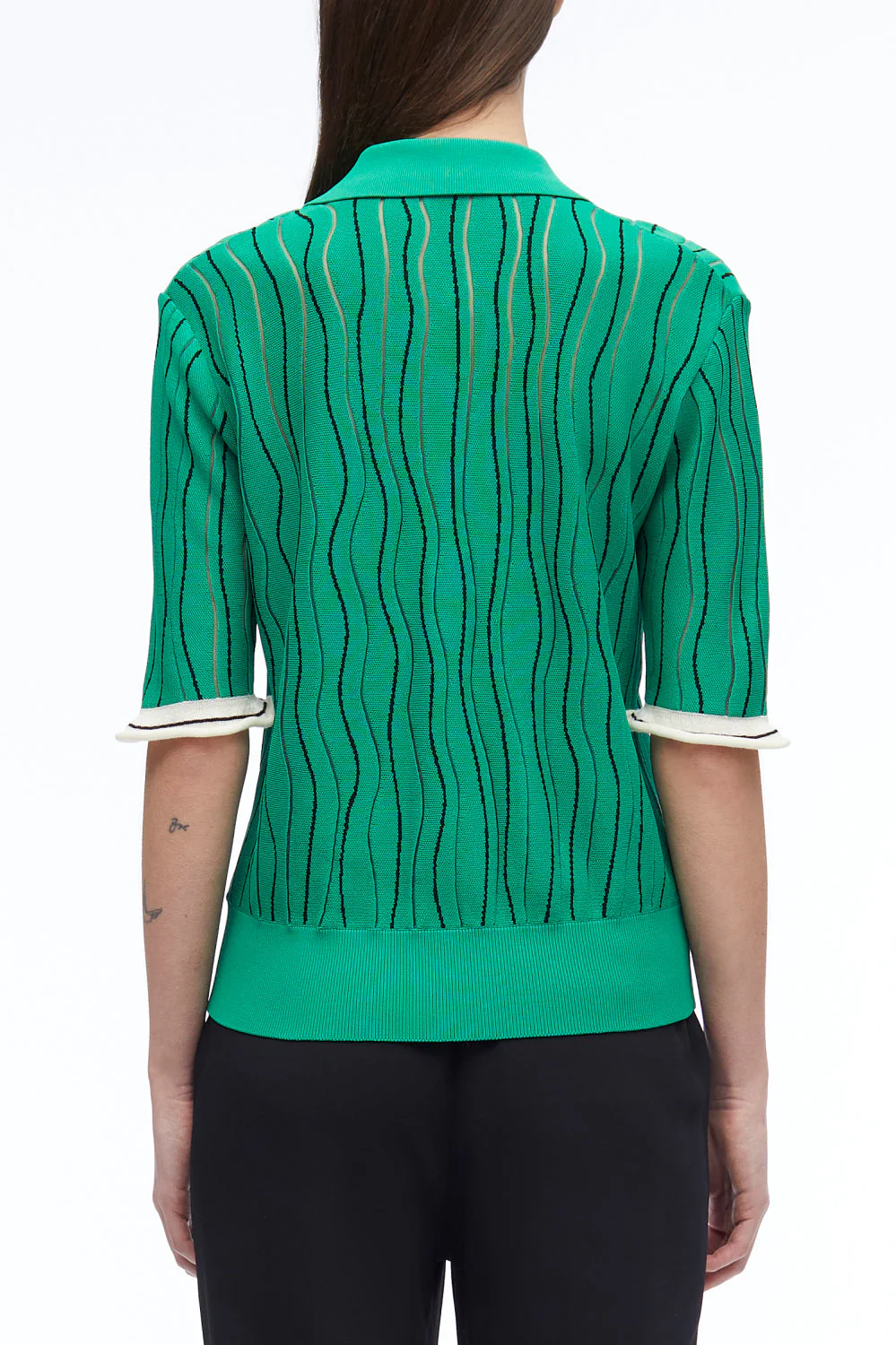 Art Nouveau Jacquard Polo Shirt - Image 10