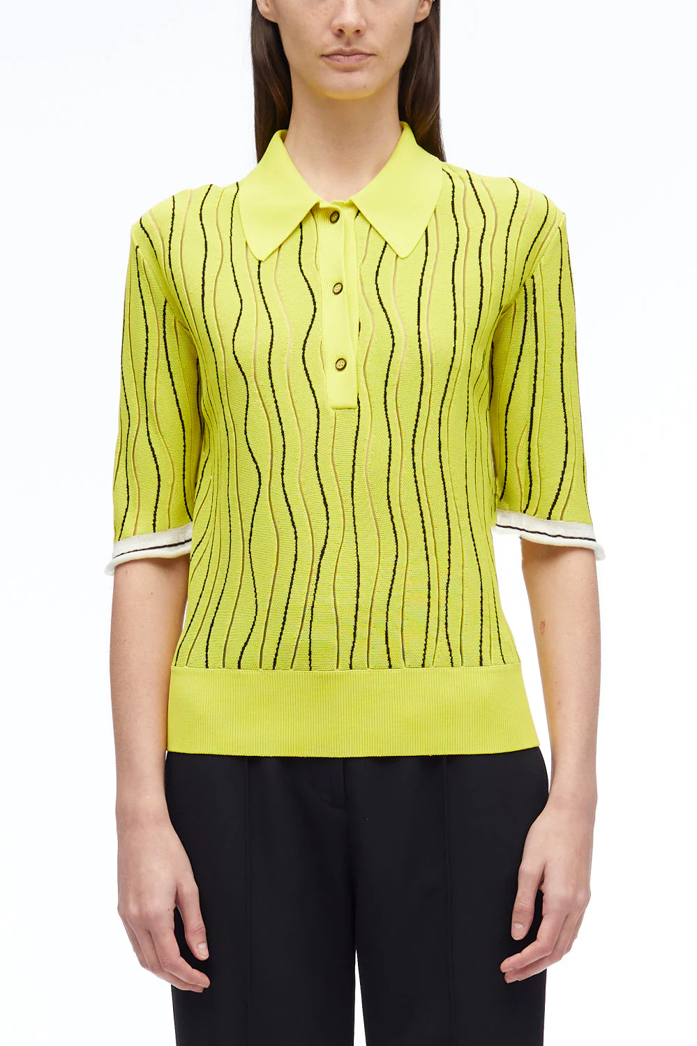 Art Nouveau Jacquard Polo Shirt - Image 2