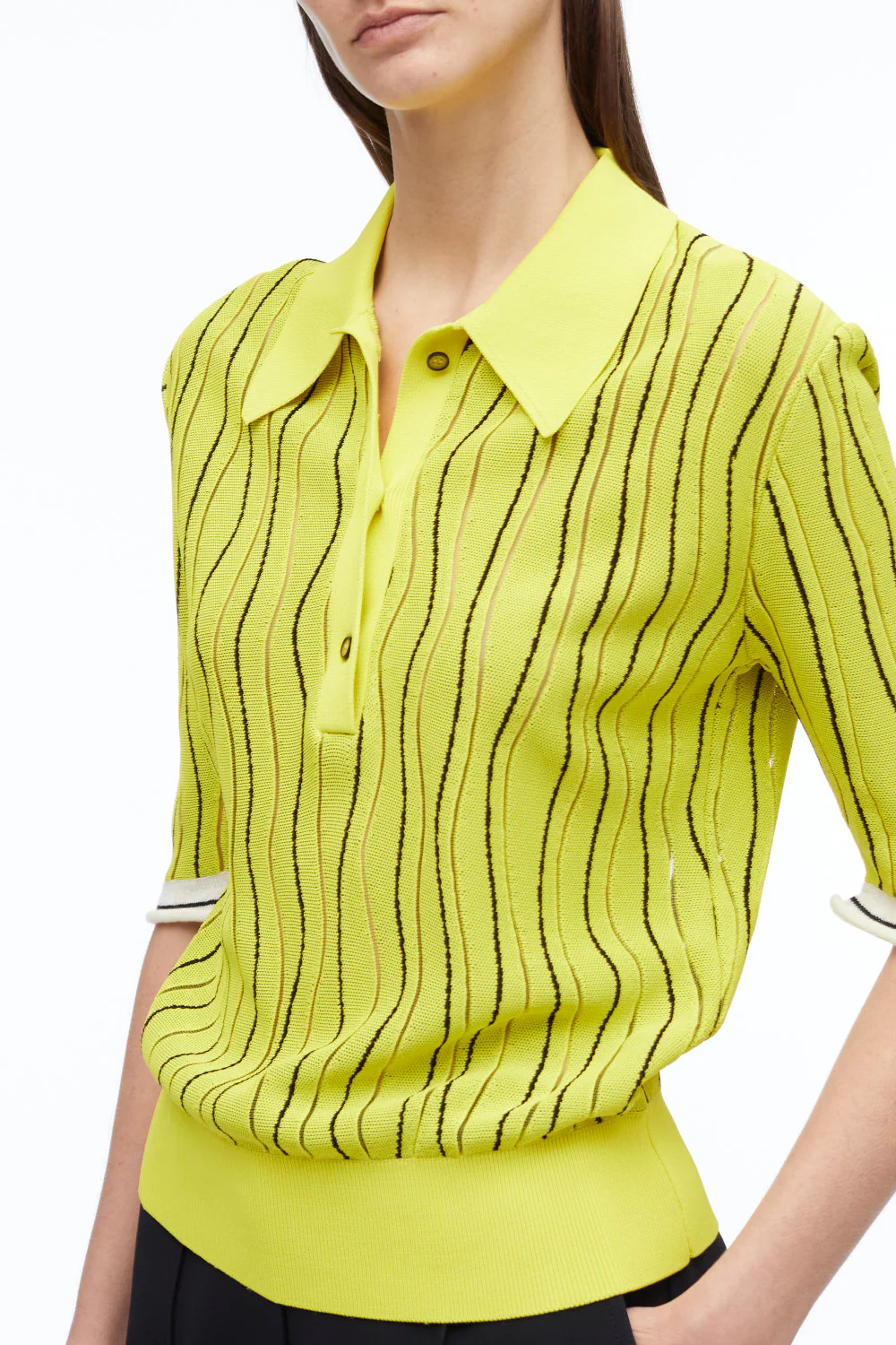 Art Nouveau Jacquard Polo Shirt - Image 3