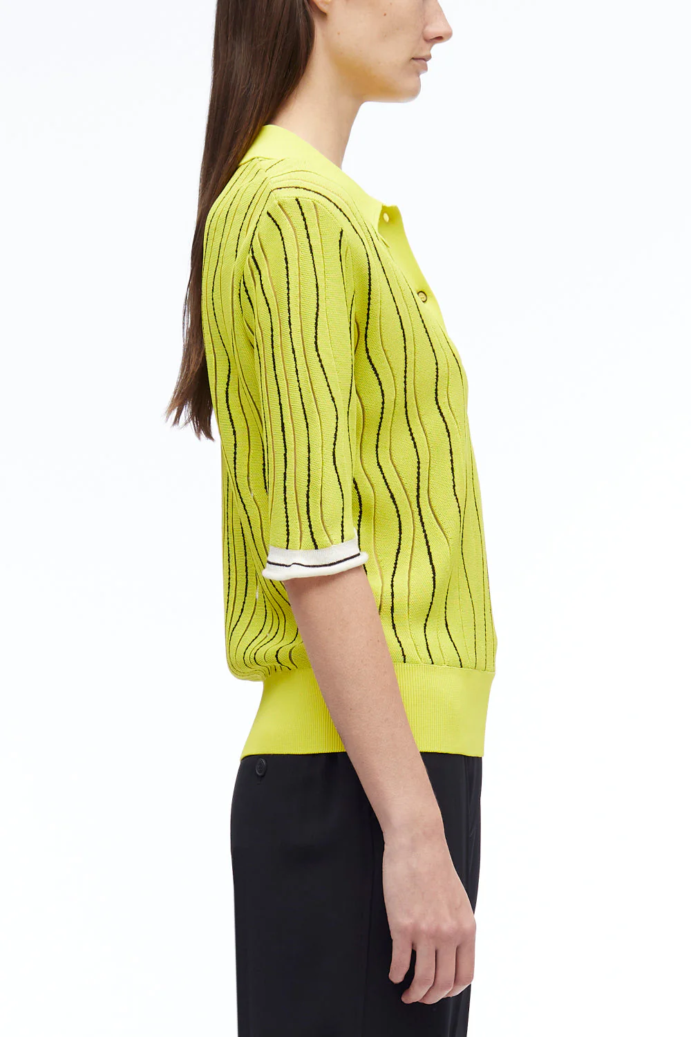 Art Nouveau Jacquard Polo Shirt - Image 4