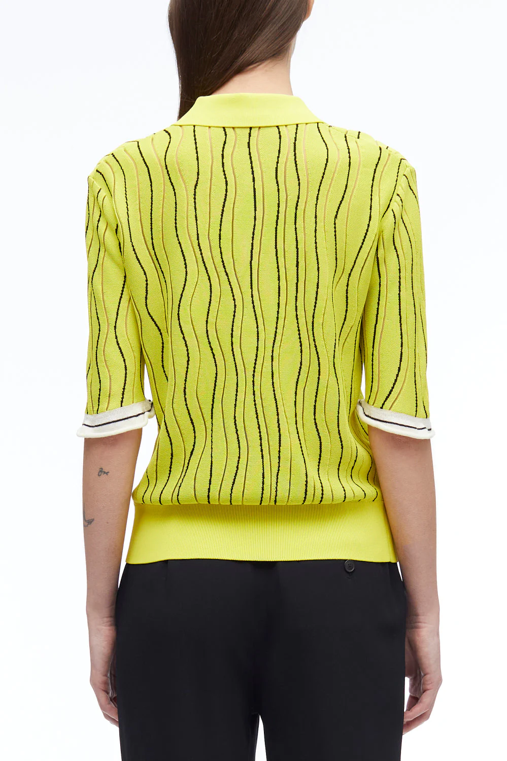 Art Nouveau Jacquard Polo Shirt - Image 5