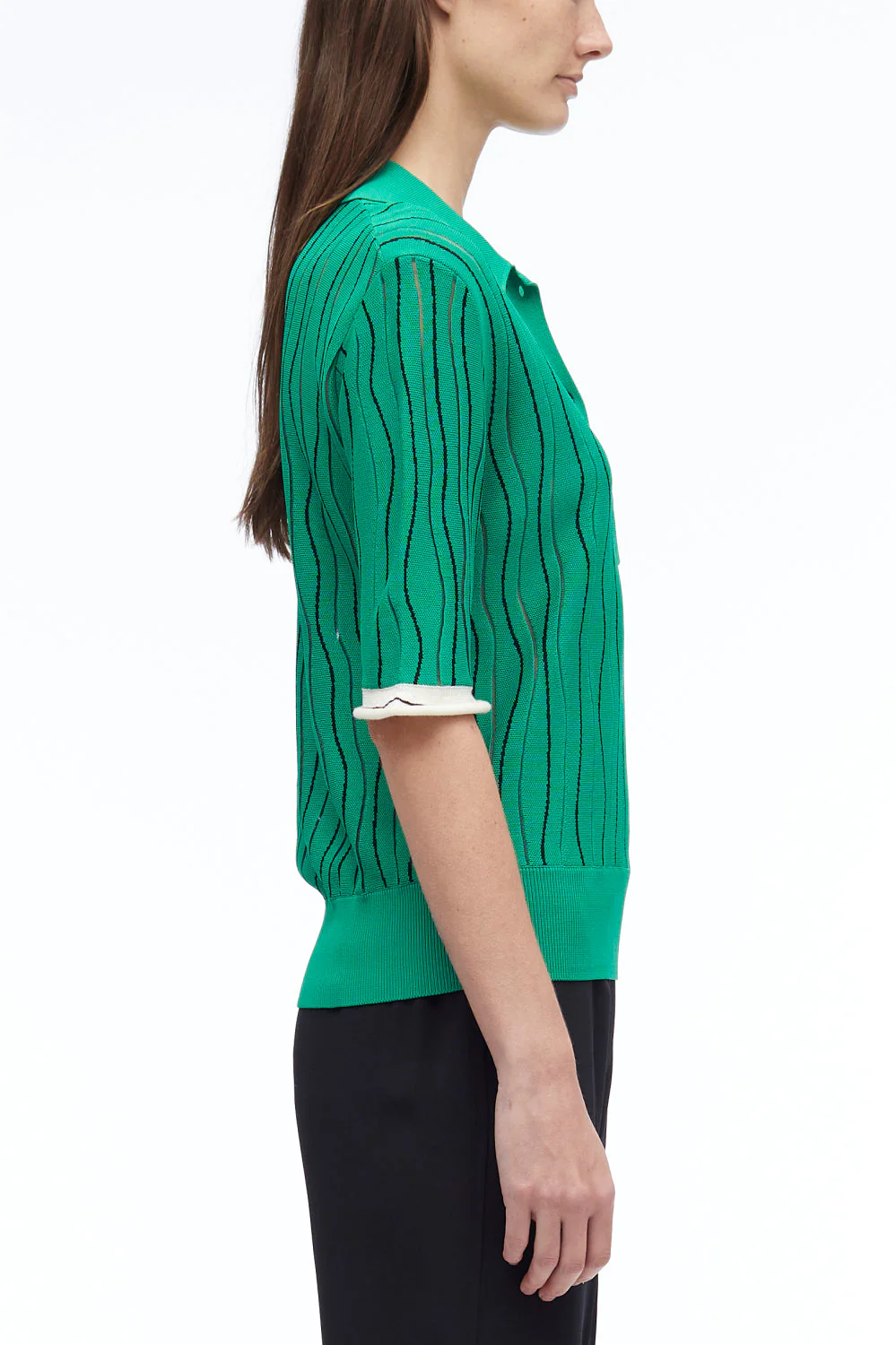 Art Nouveau Jacquard Polo Shirt - Image 8