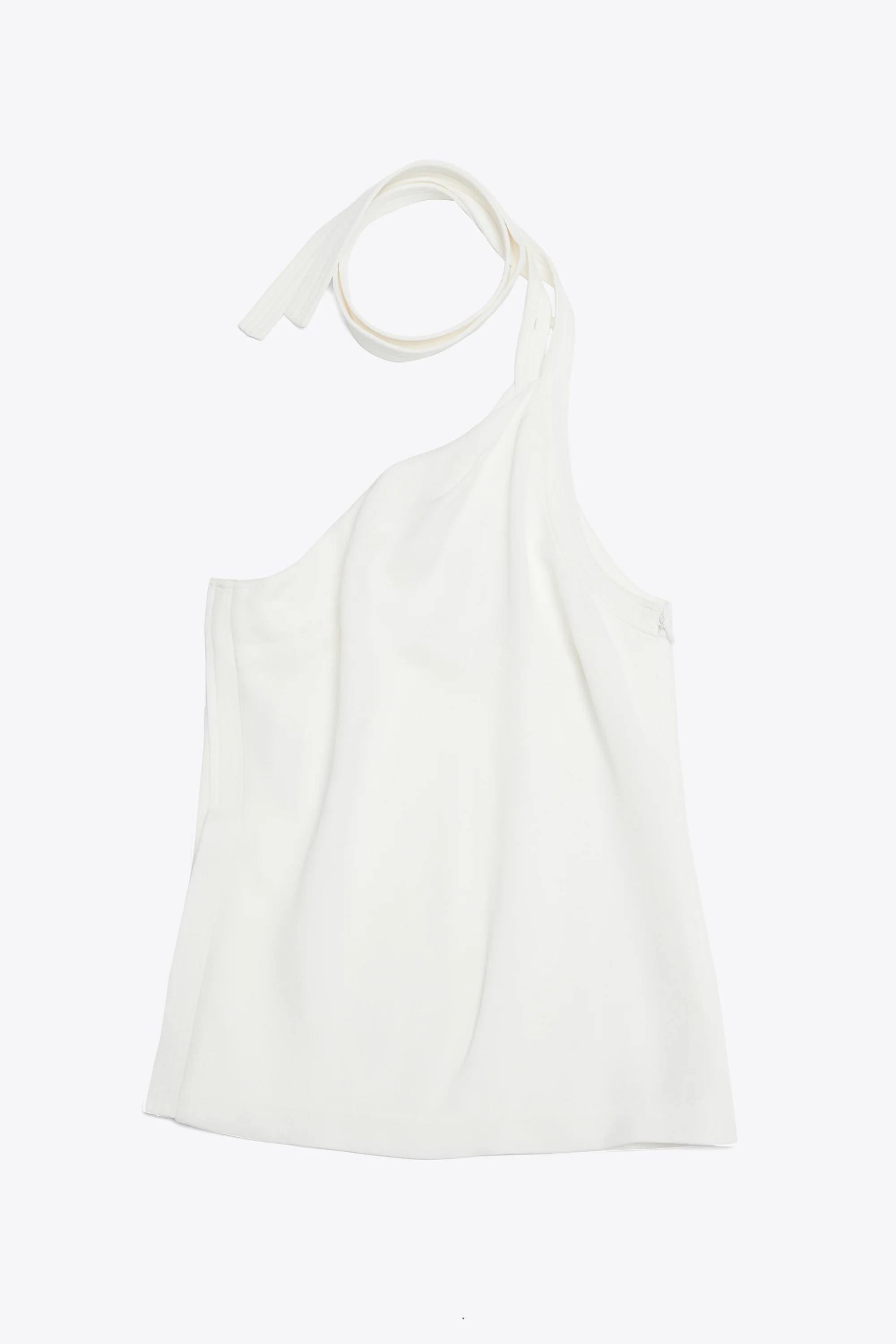 Asymmetric Tank With Neck Ties