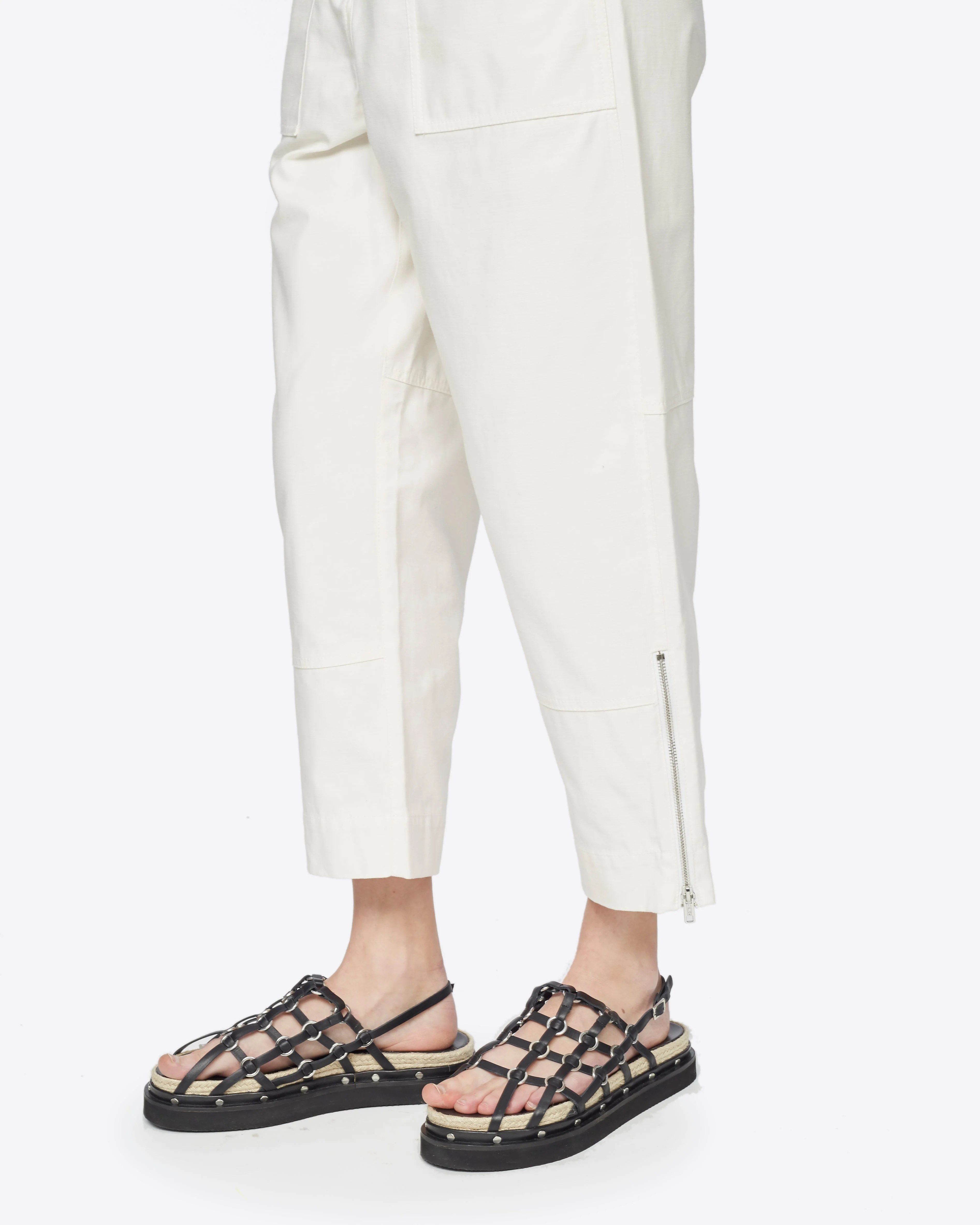 Belted Cargo Pant with Zipper - Image 3