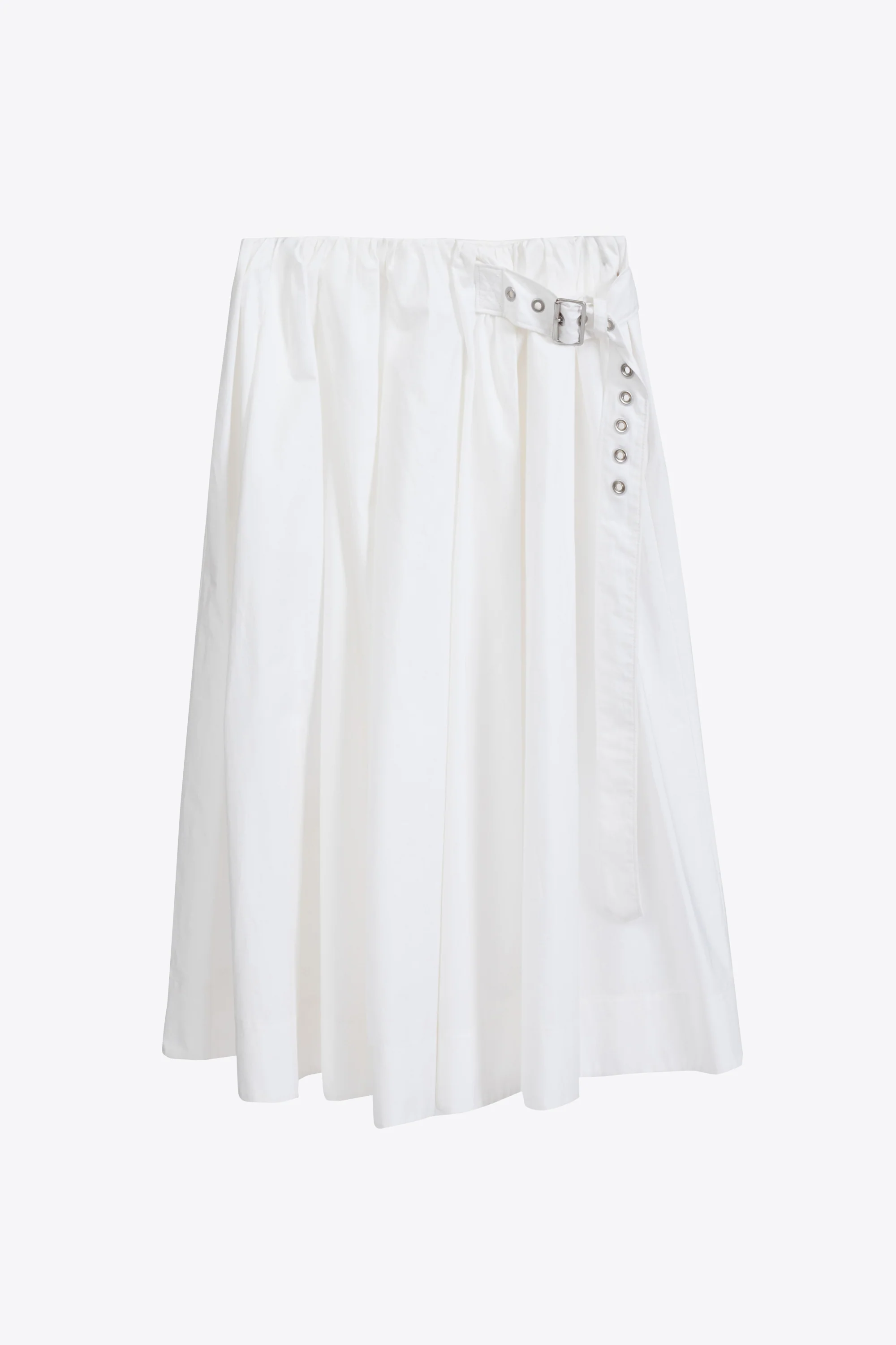 Belted Gathered Midi Skirt - Image 7