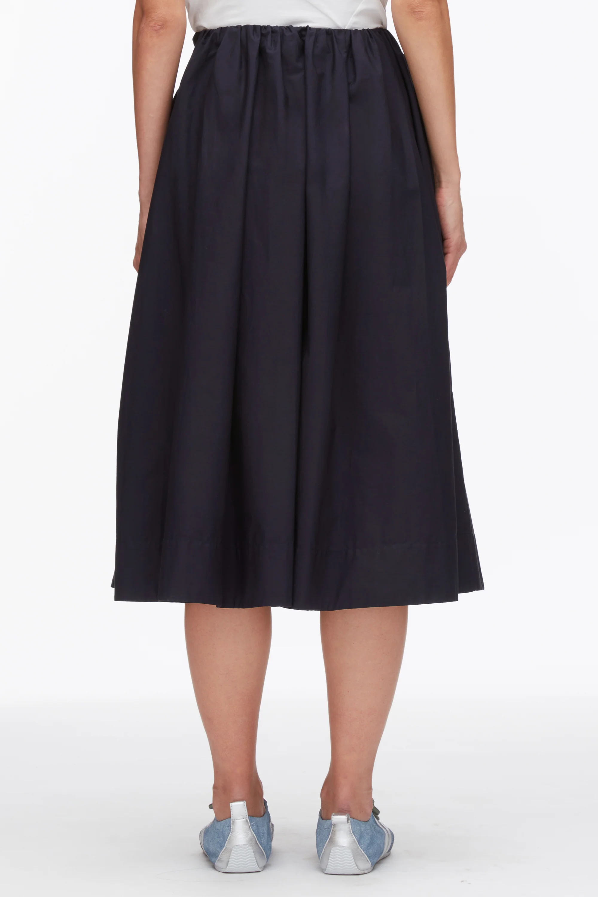 Belted Gathered Midi Skirt - Image 12