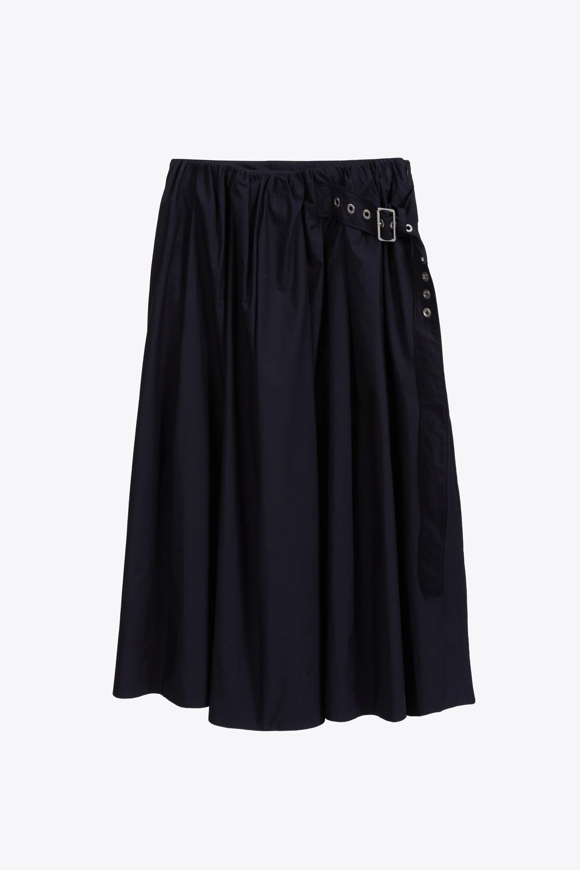 Belted Gathered Midi Skirt - Image 14