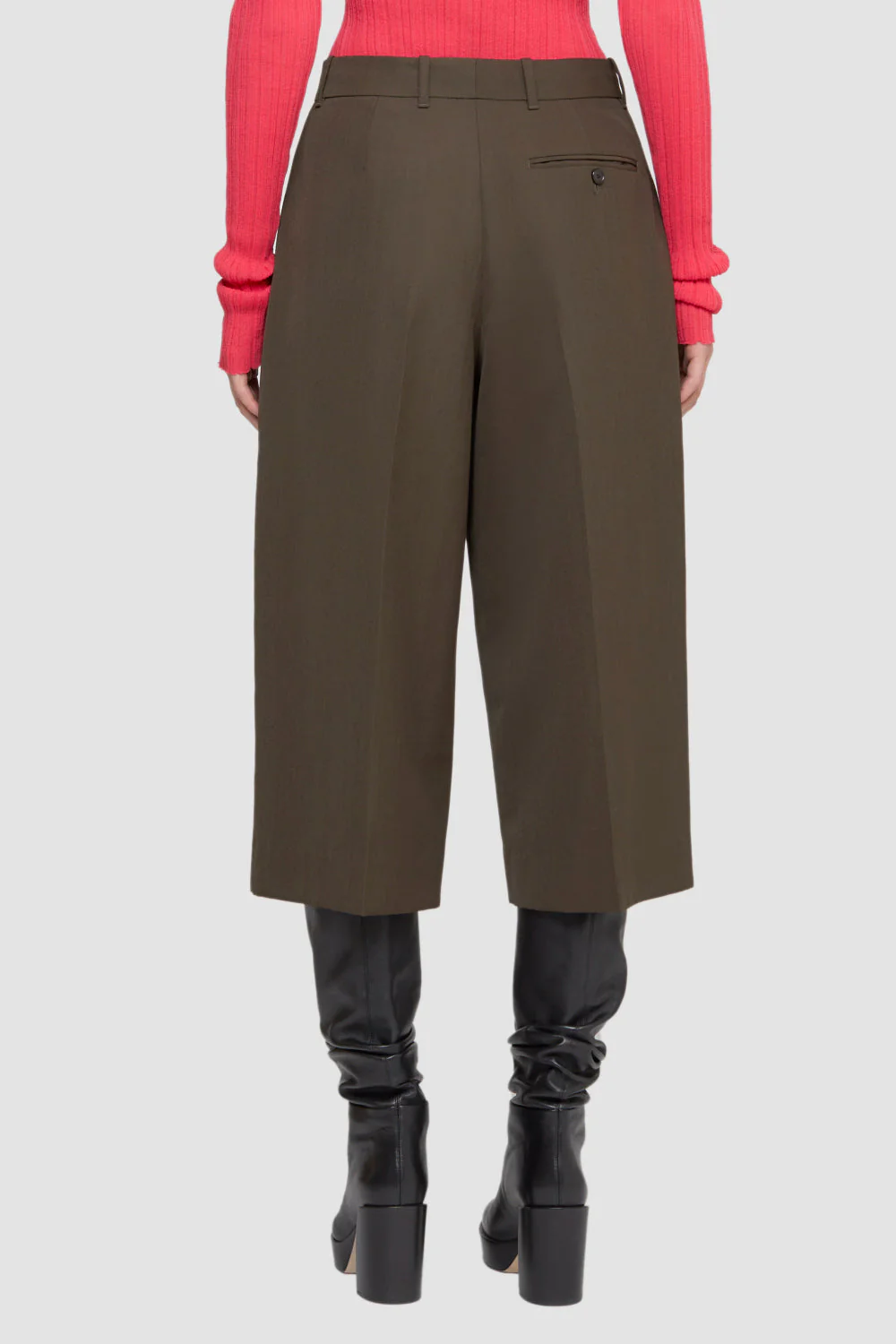 Belted Pleated Culottes - Image 4