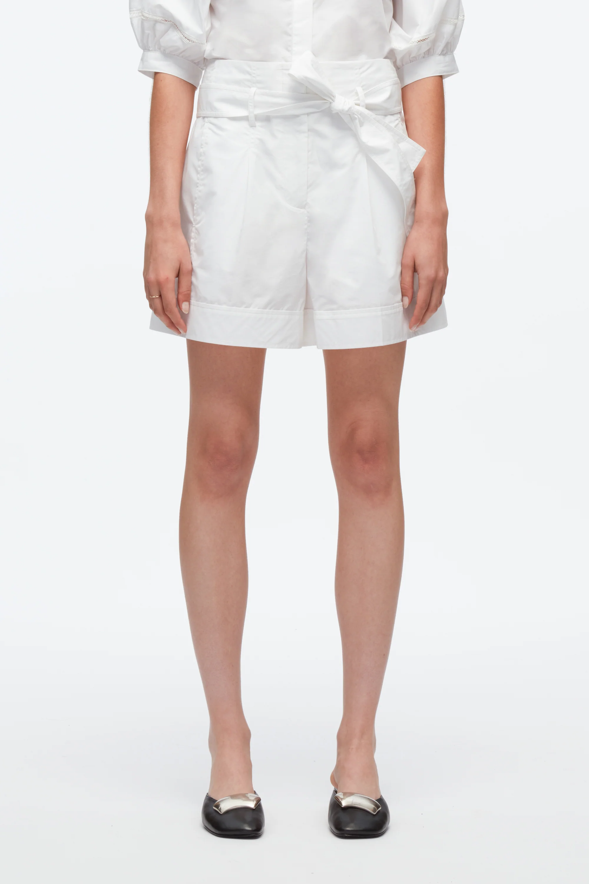 Belted Shorts With Cuffs - Image 7