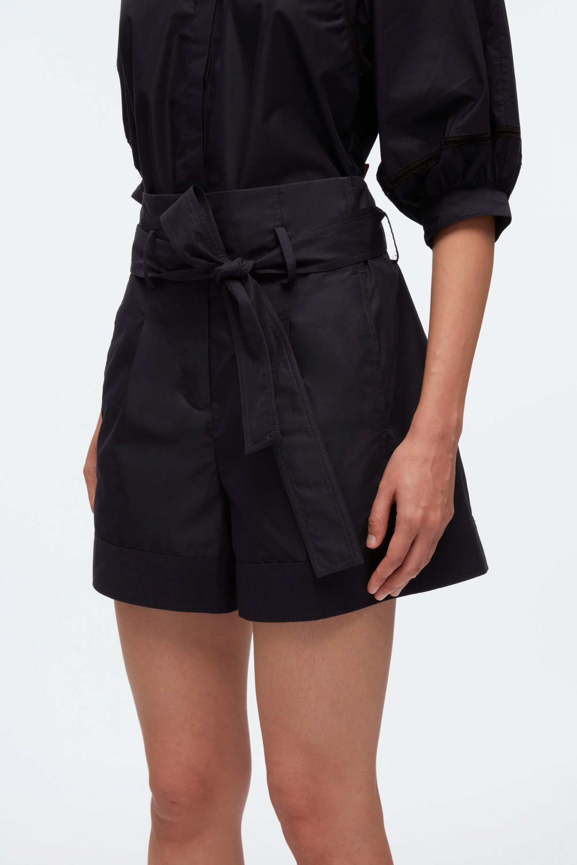 Belted Shorts With Cuffs - Image 5