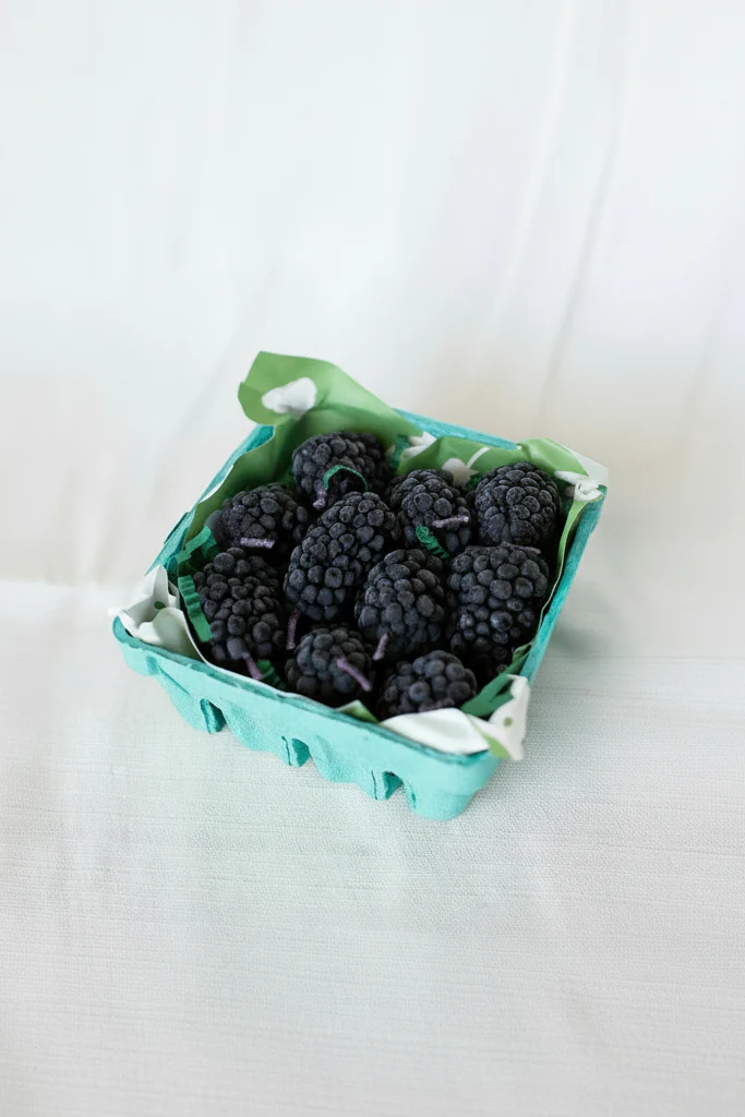 Blackberry Beeswax Birthday Candles