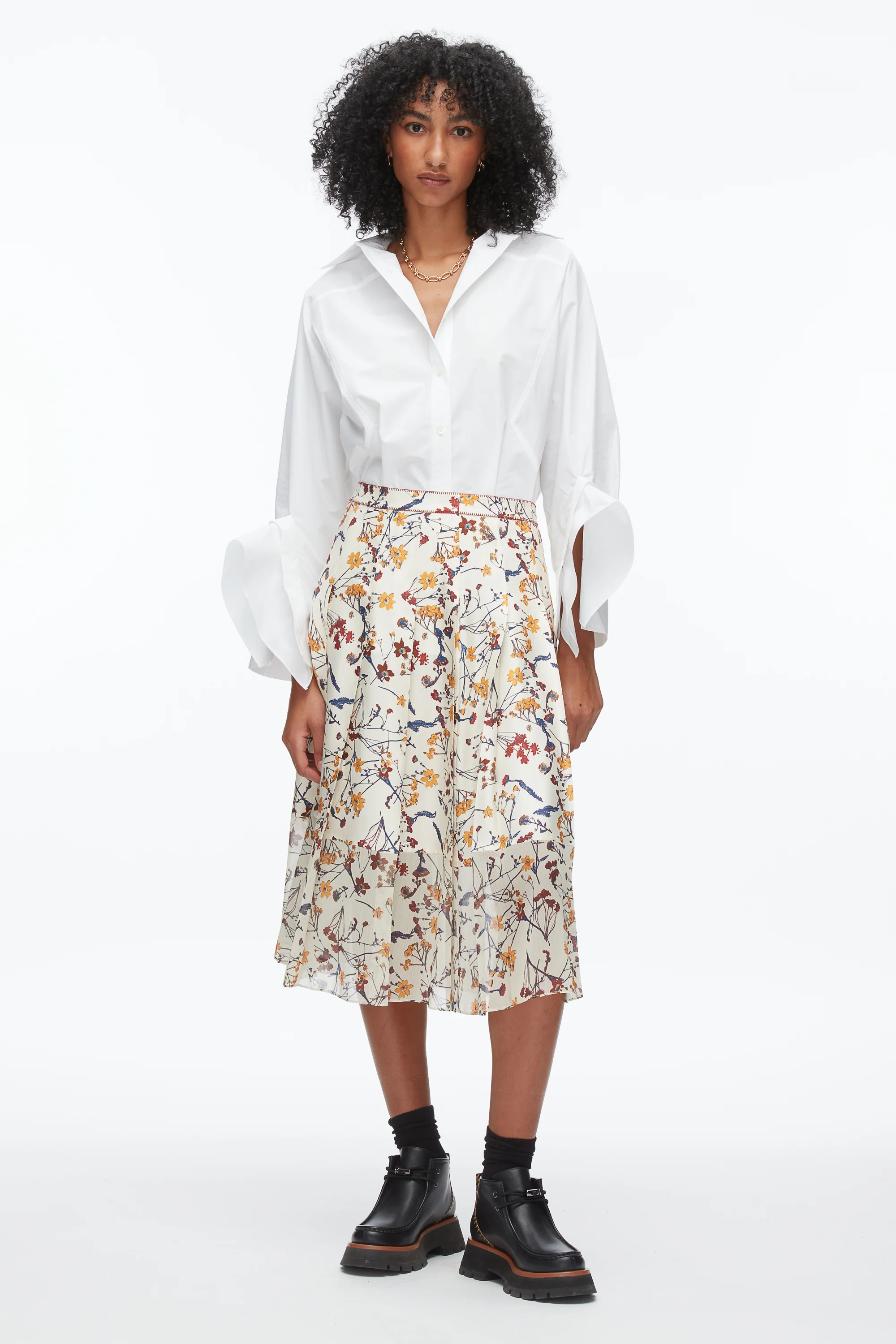Bliss Floral Pleated Skirt - Image 7