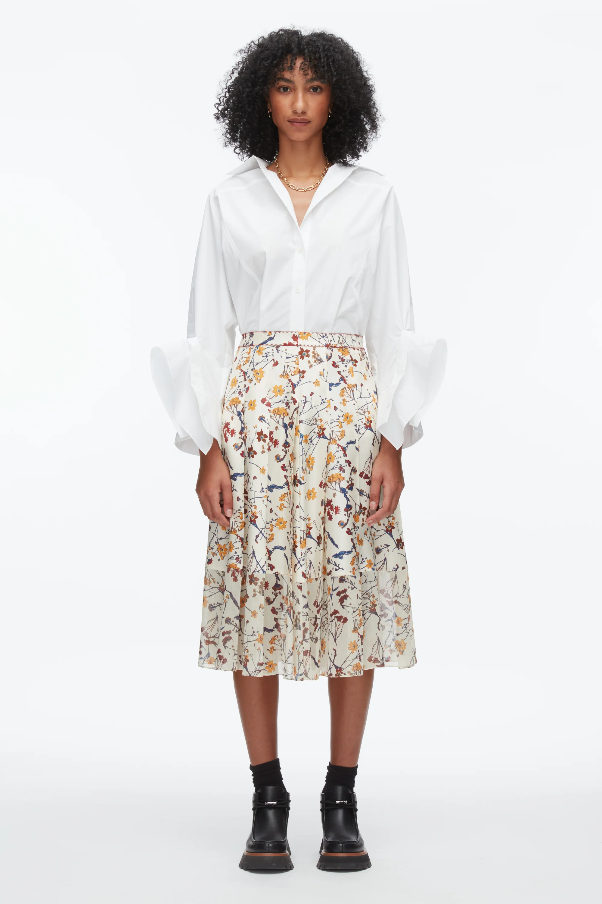 Bliss Floral Pleated Skirt - Image 8