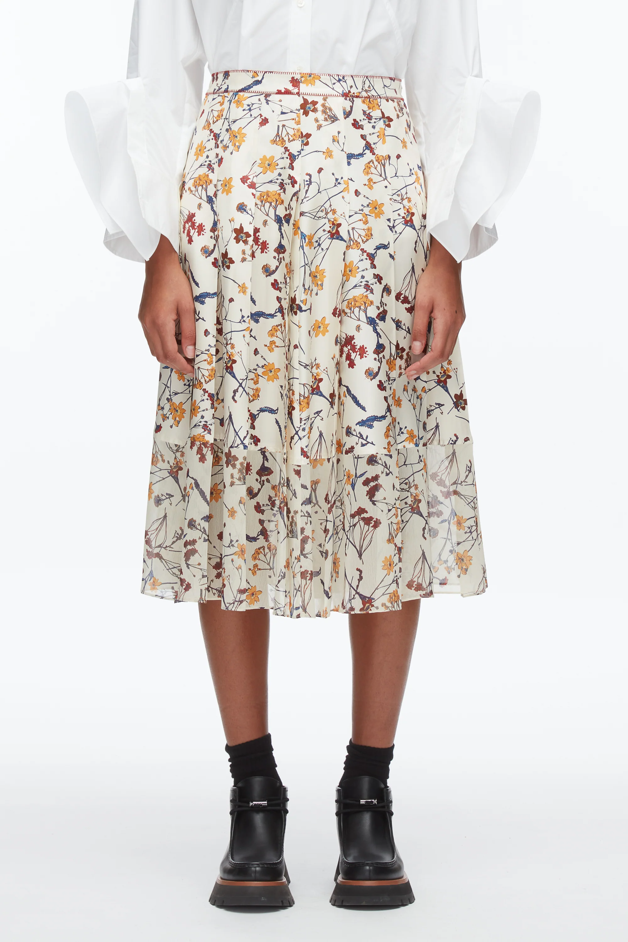 Bliss Floral Pleated Skirt - Image 9