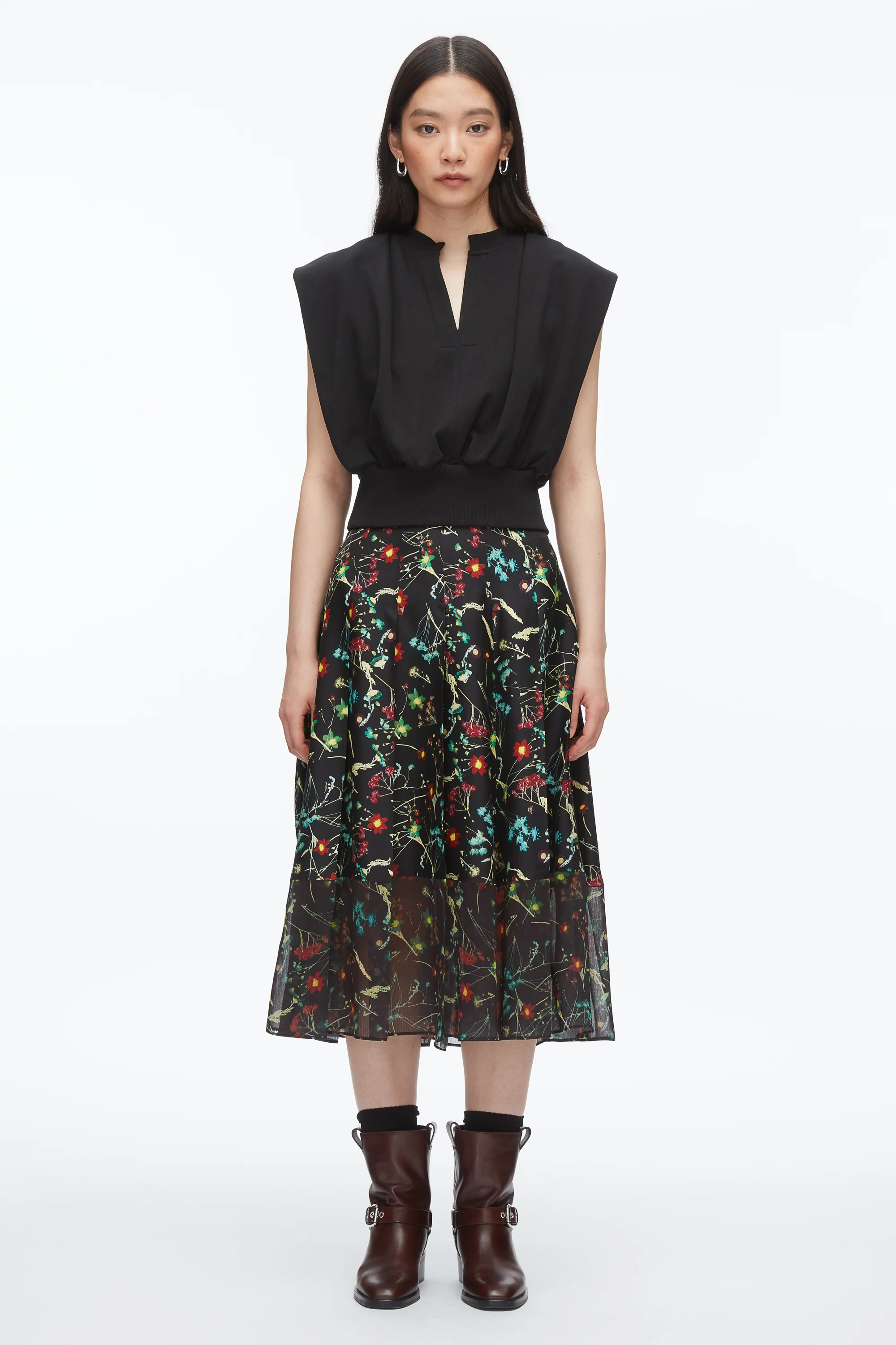 Bliss Floral Pleated Skirt - Image 2