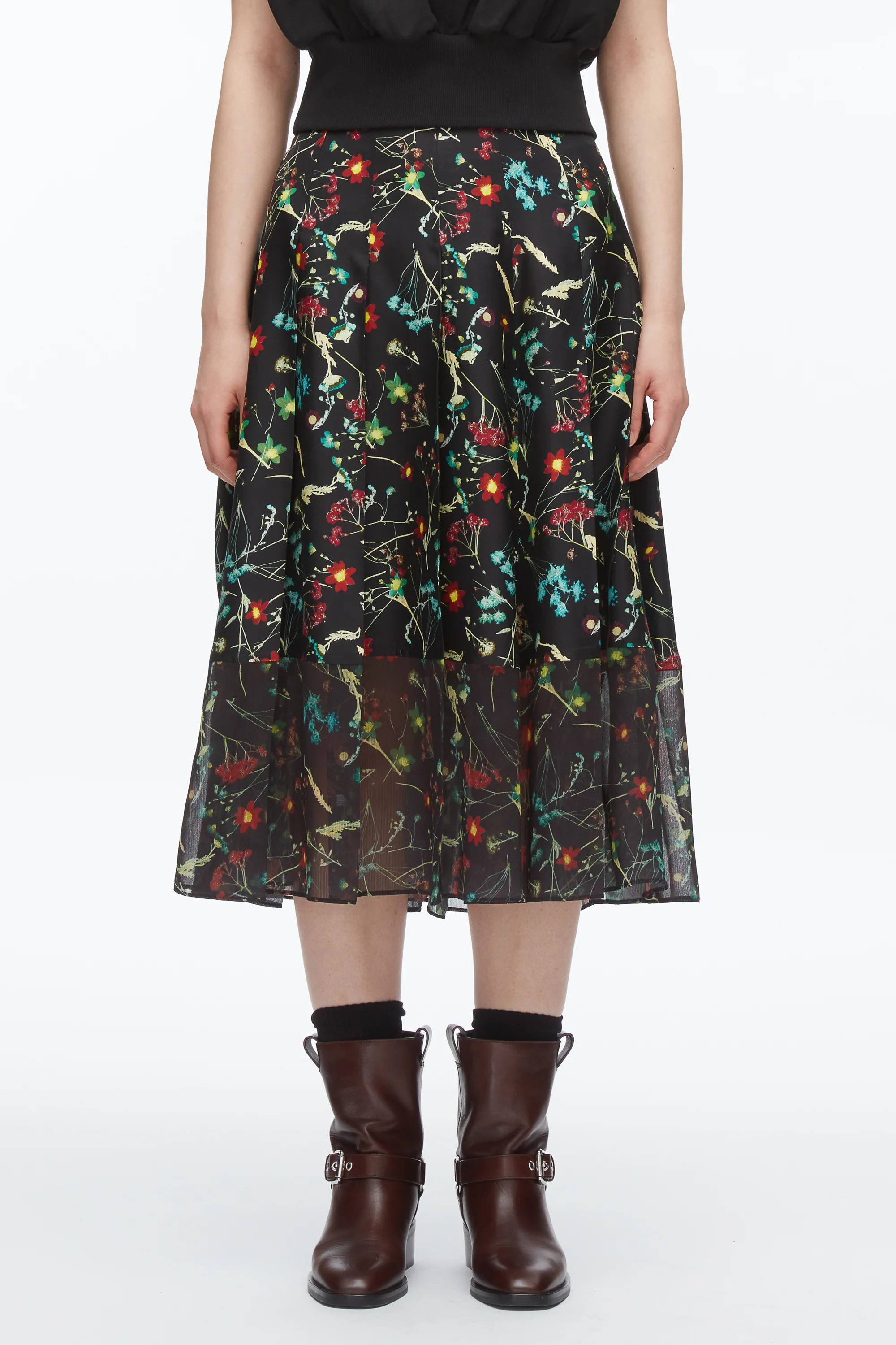 Bliss Floral Pleated Skirt - Image 3