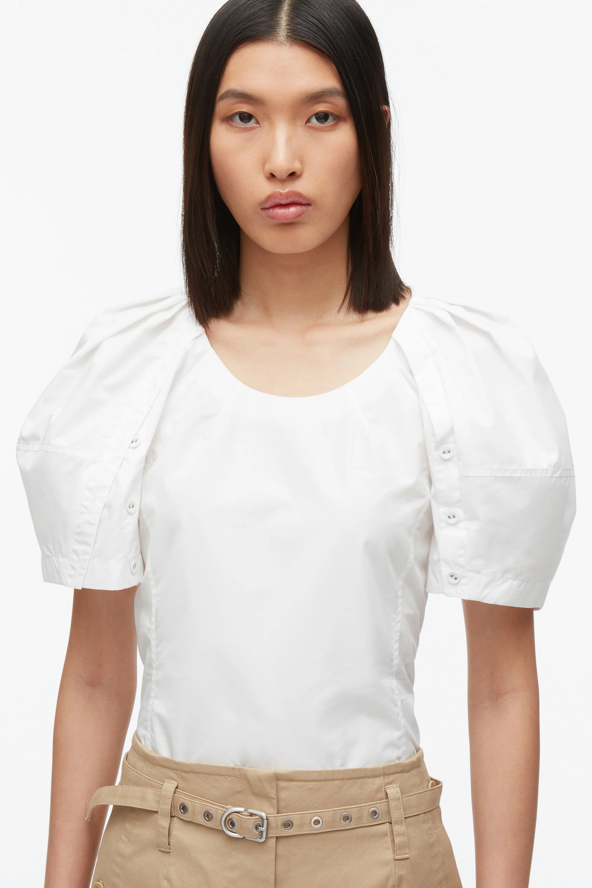 Bloom Sleeve Scoop Neck Top - Image 5