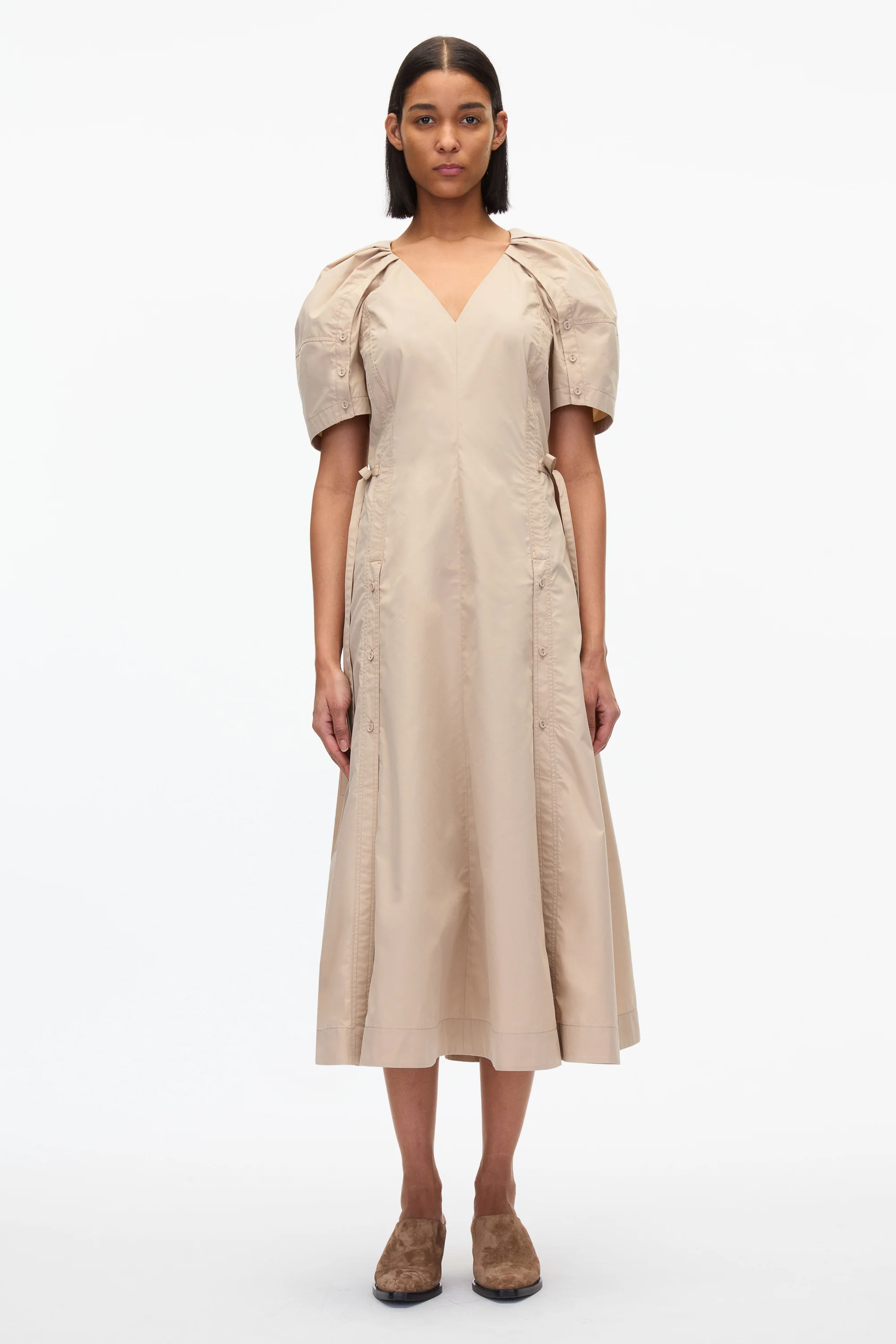 Bloom Sleeve V-Neck Dress - Image 11