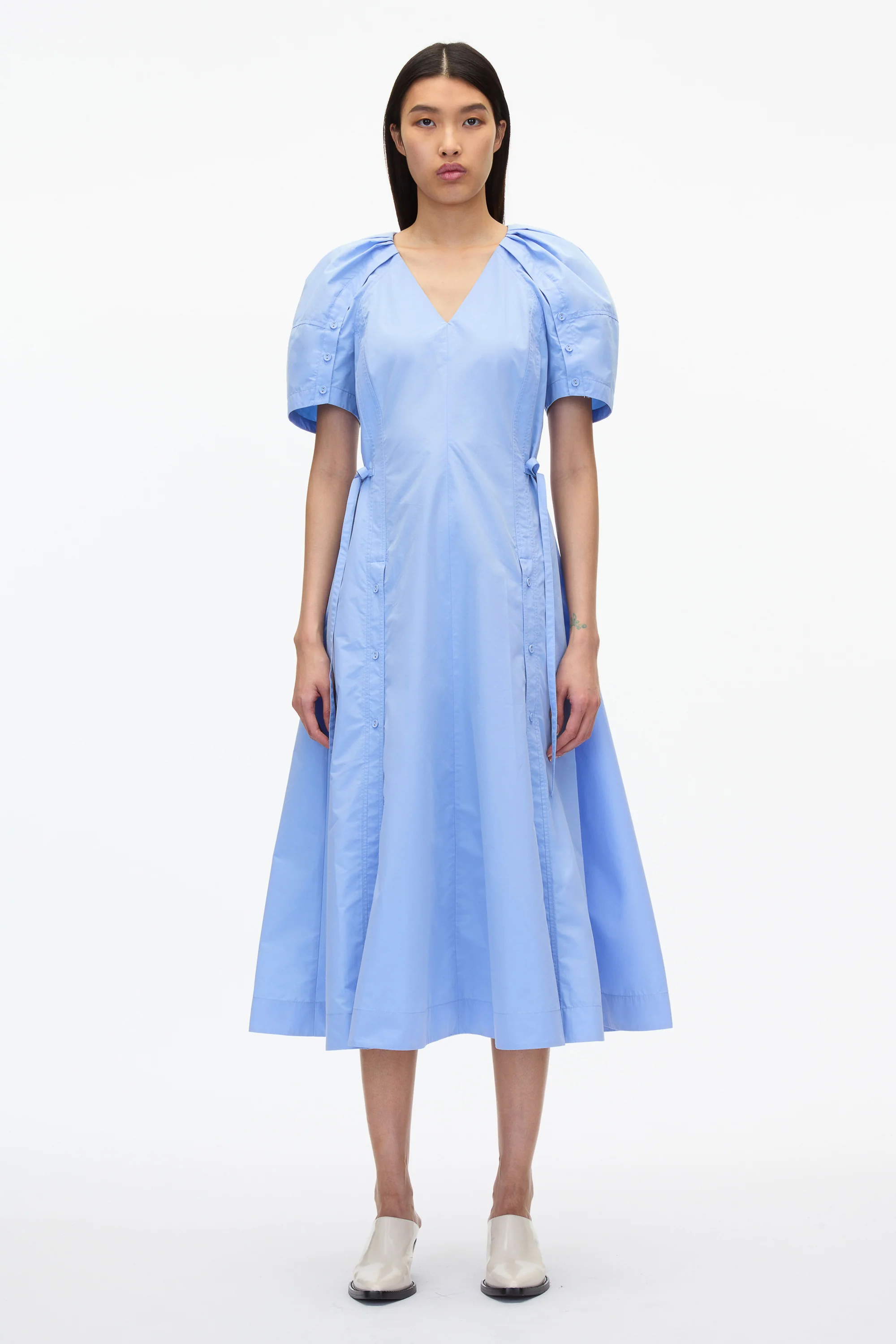 Bloom Sleeve V-Neck Dress - Image 15