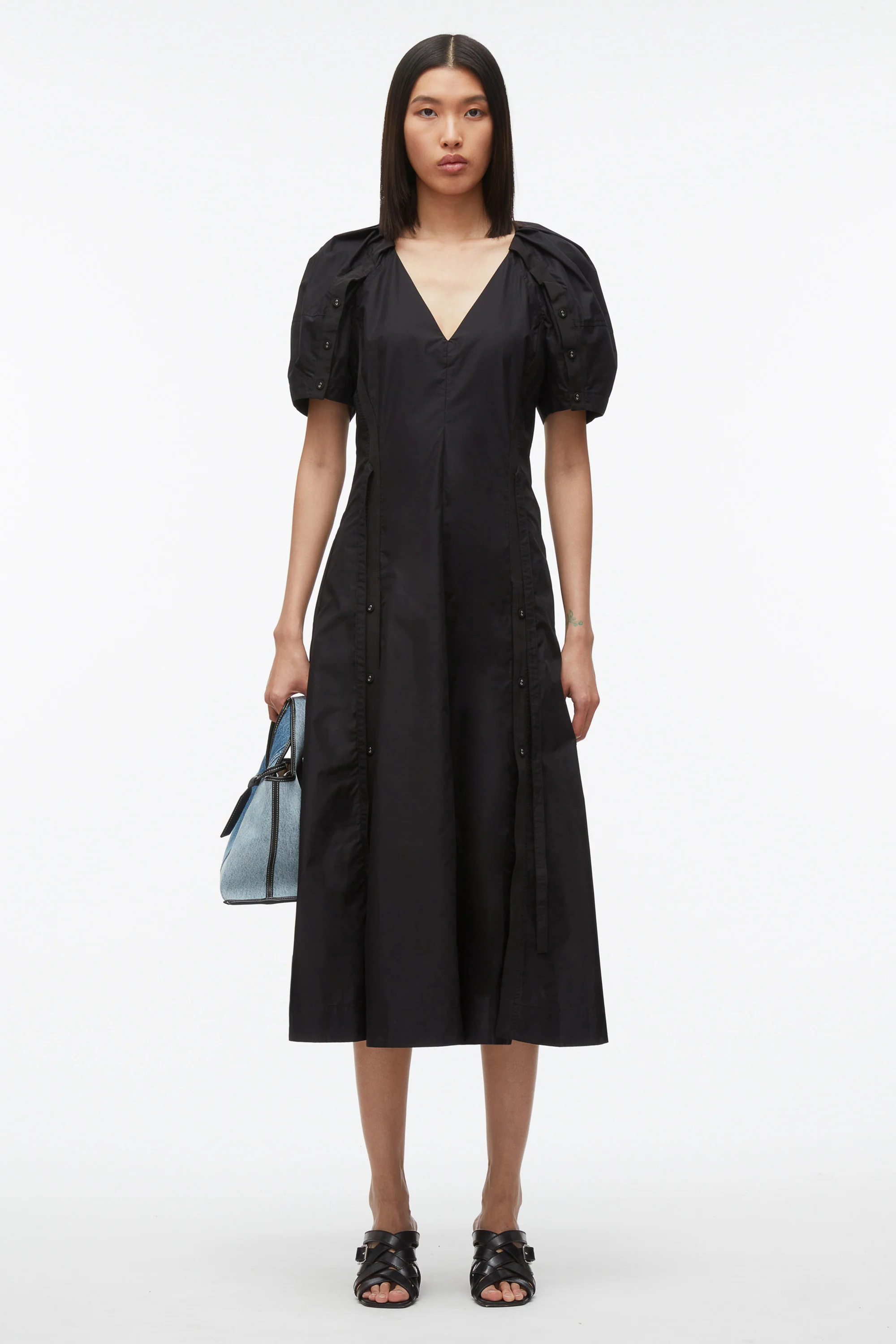 Bloom Sleeve V-Neck Dress - Image 6
