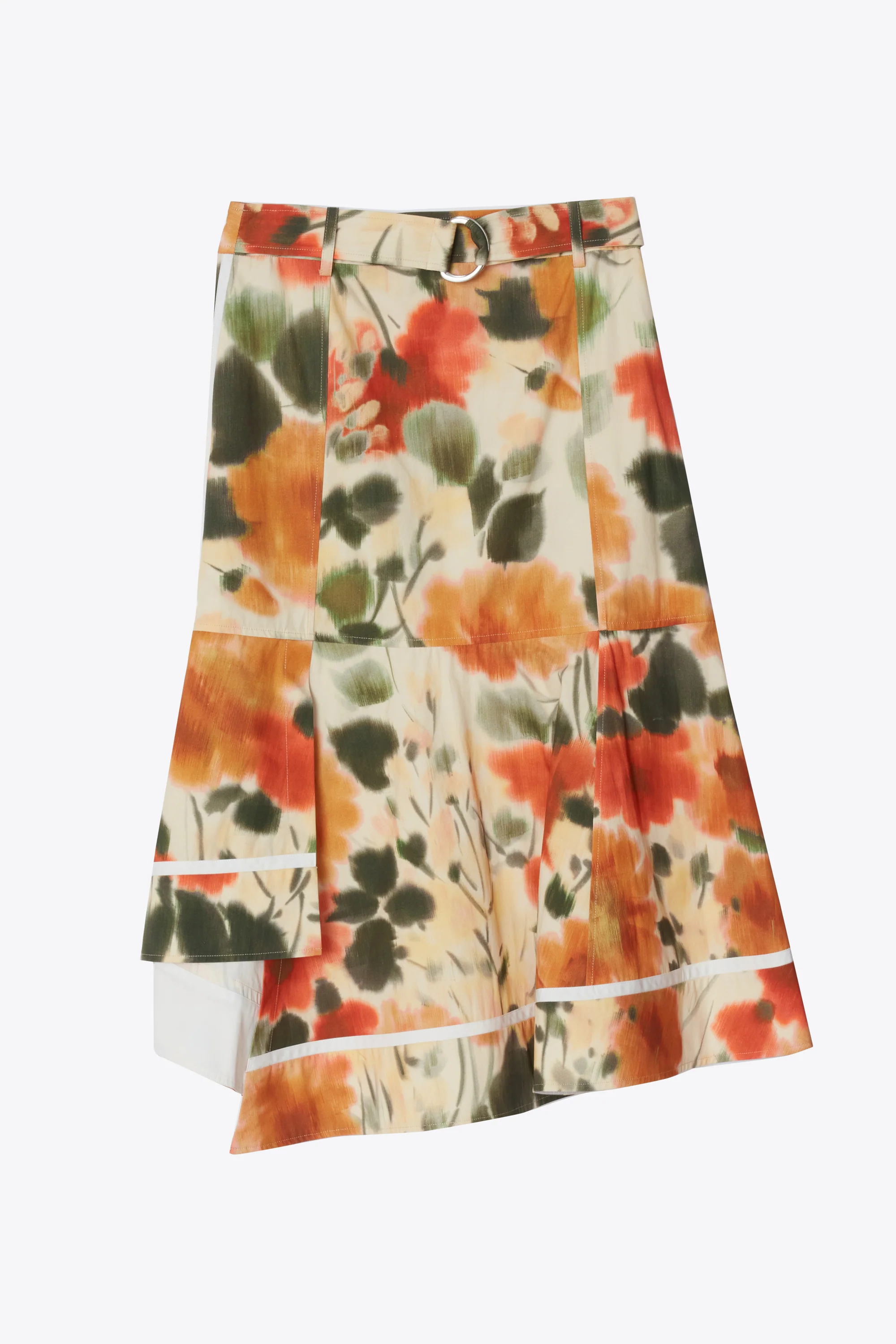 Blurred Marigold Asymmetric Panel Skirt - Image 2