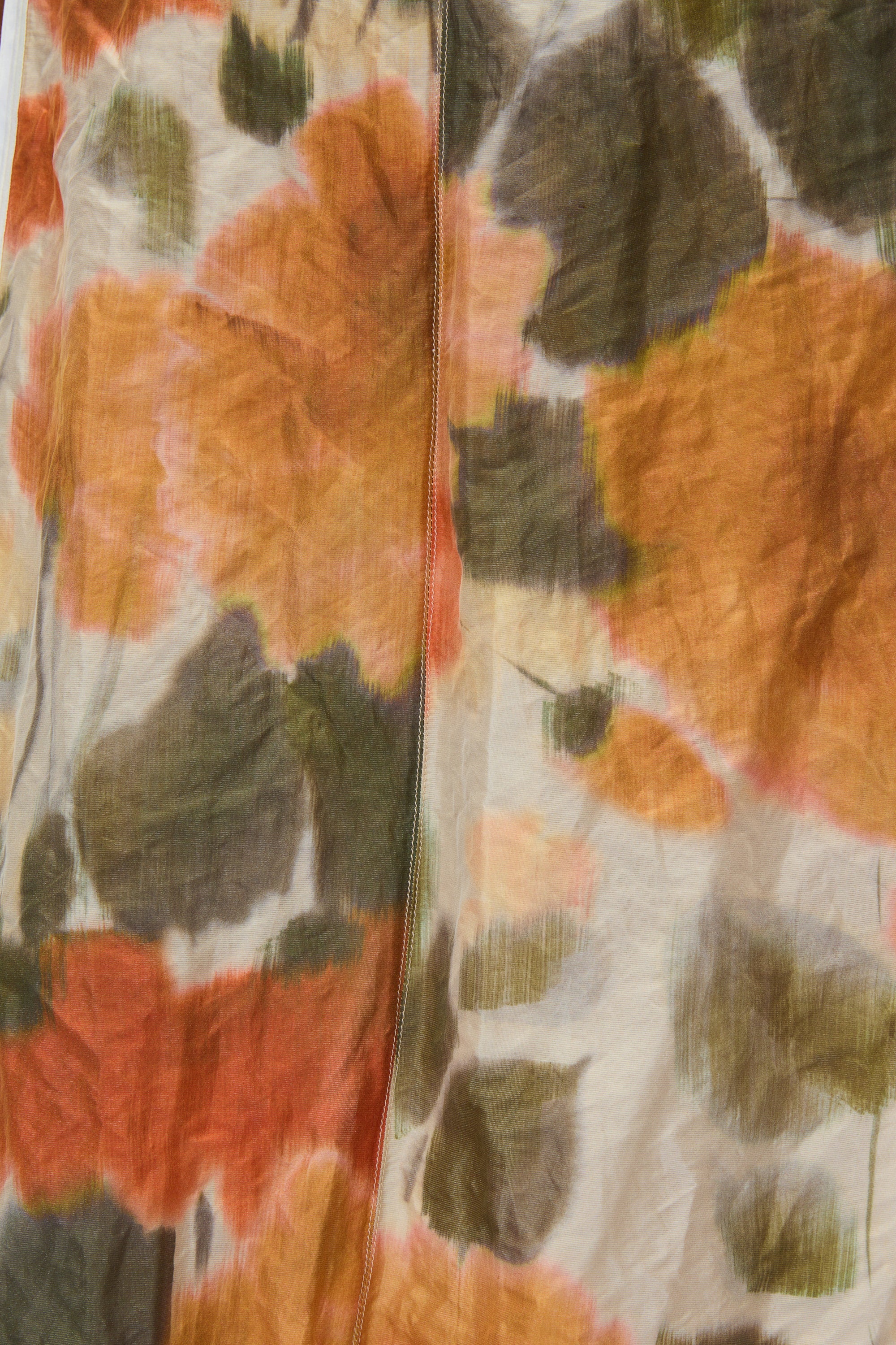 Blurred Marigold Slip Dress w Satin Combo - Image 6