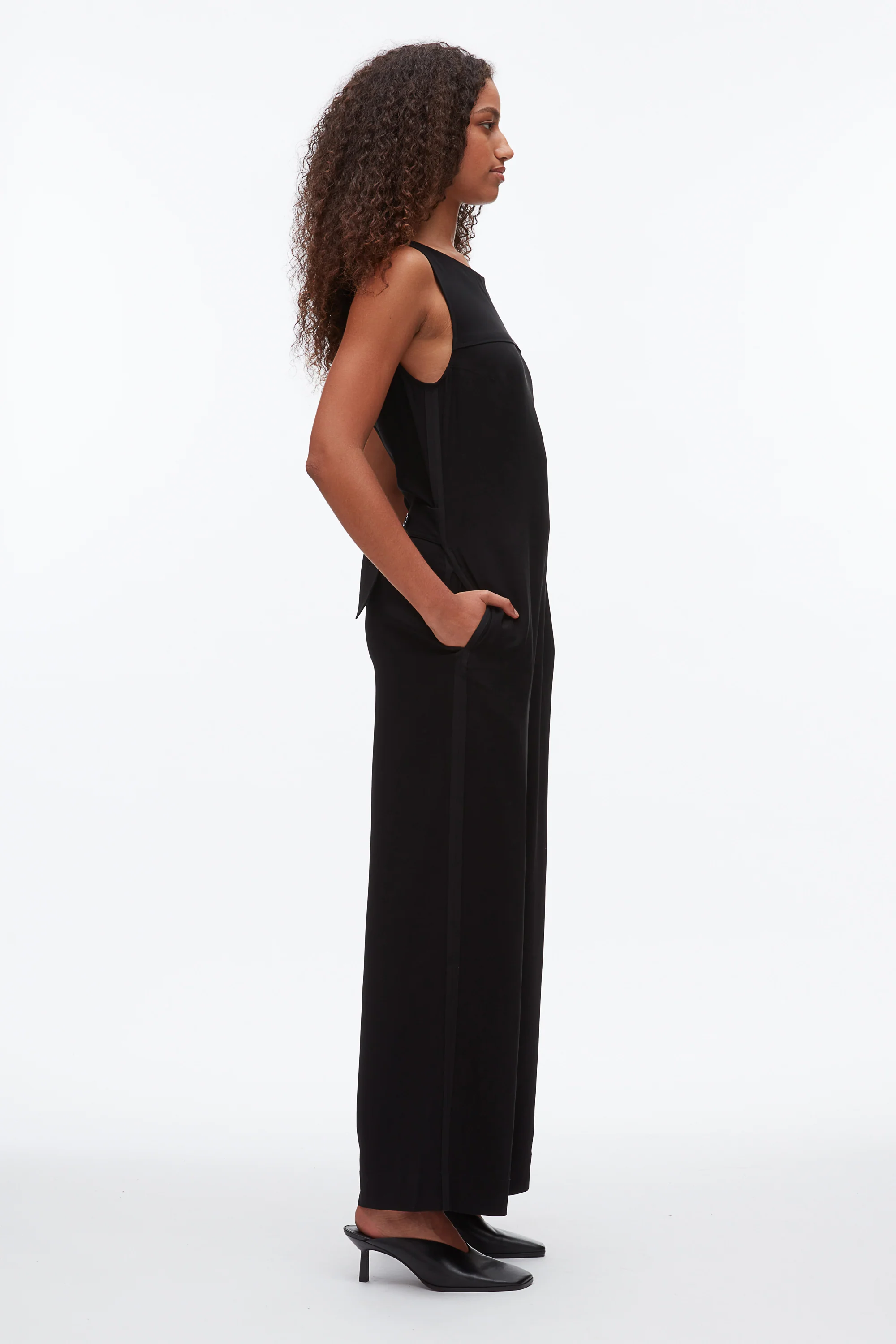 Crepe Column Jumpsuit - Image 3