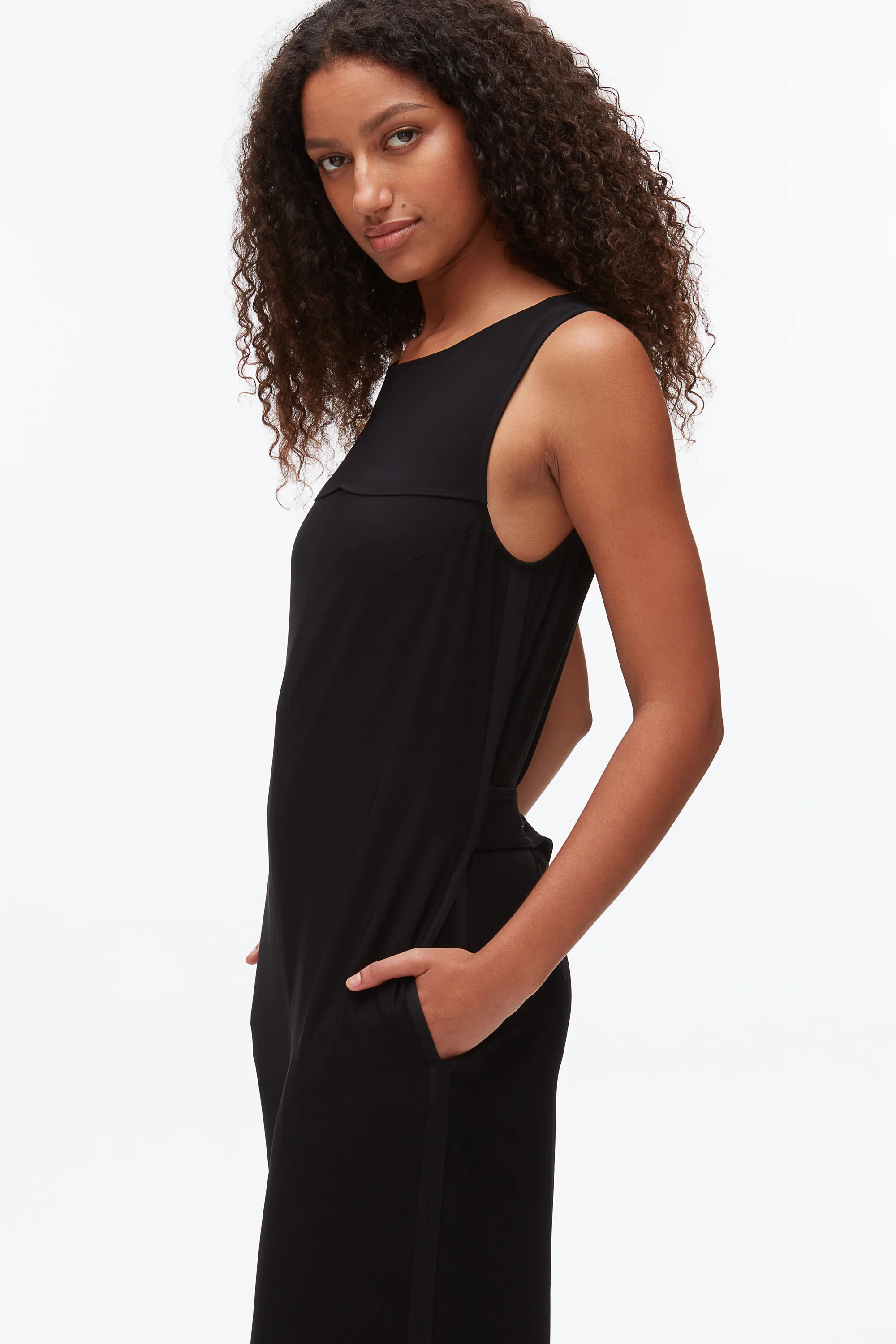 Crepe Column Jumpsuit - Image 5