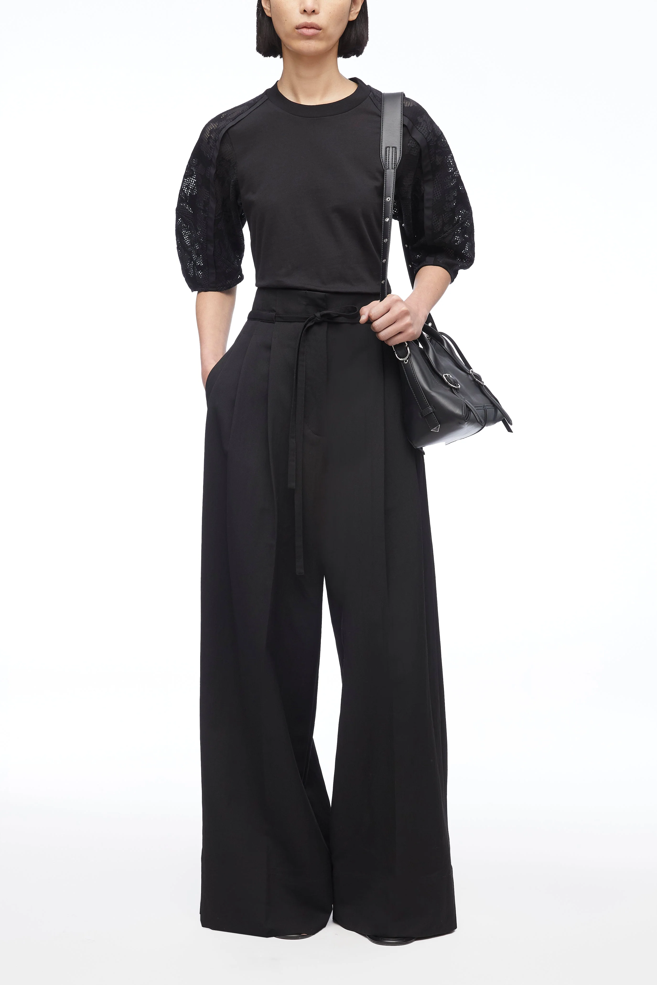 Bonded Lace Combo T-Shirt - Image 5