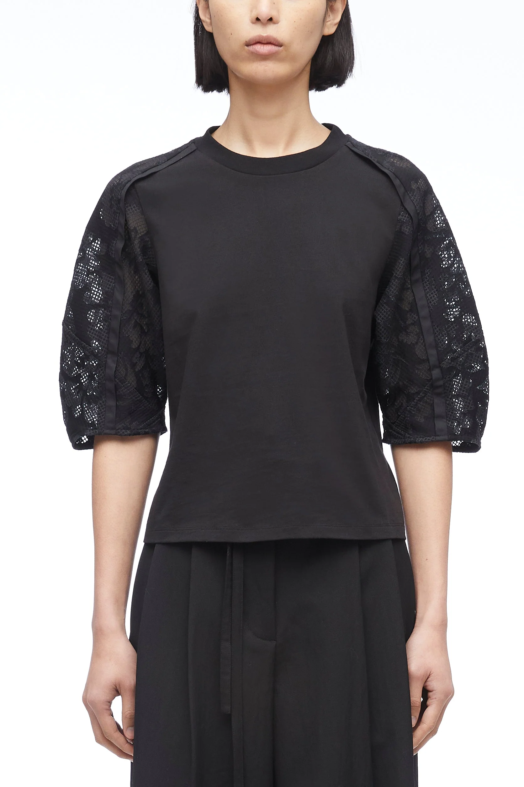 Bonded Lace Combo T-Shirt - Image 6