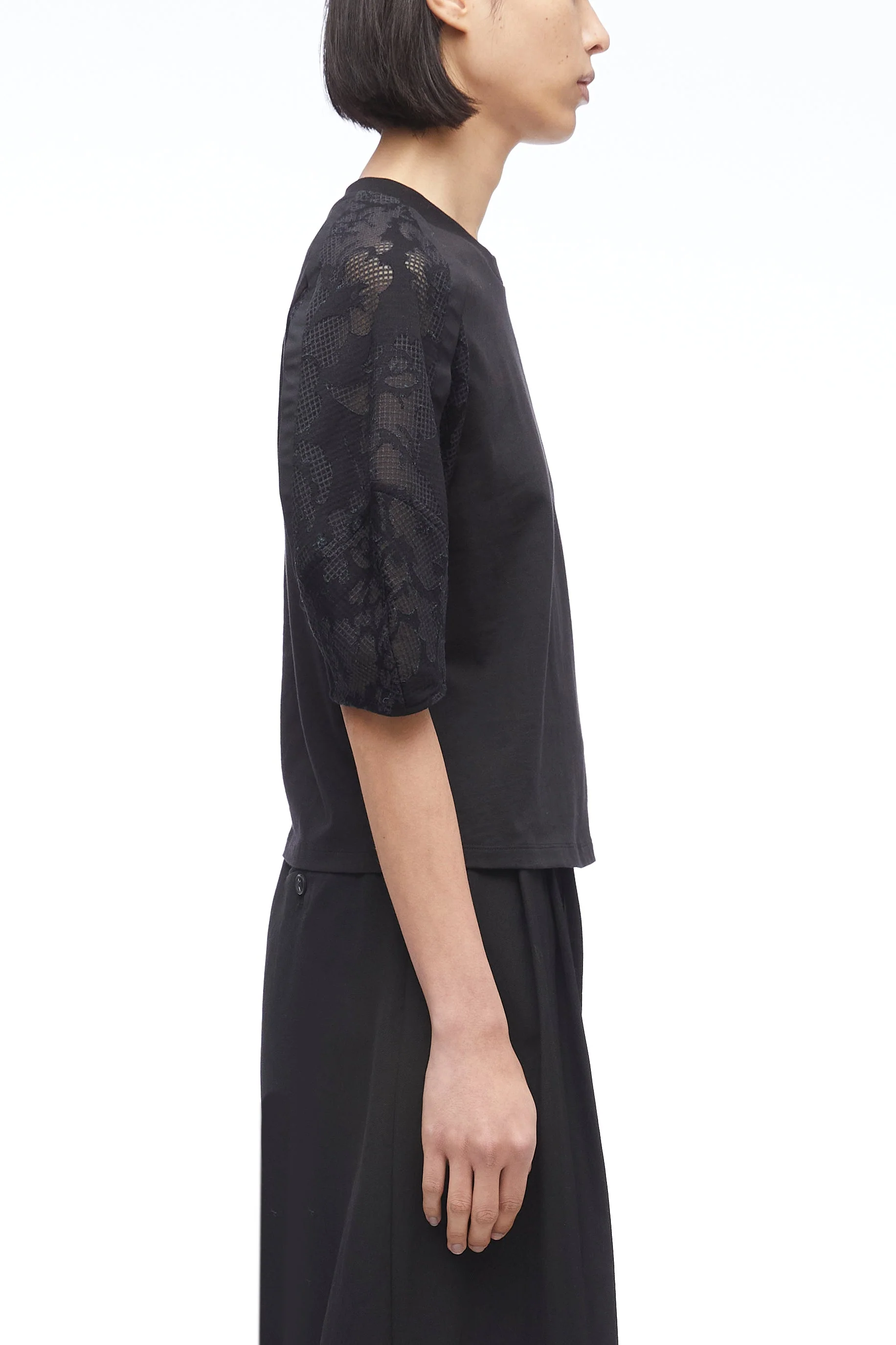 Bonded Lace Combo T-Shirt - Image 7