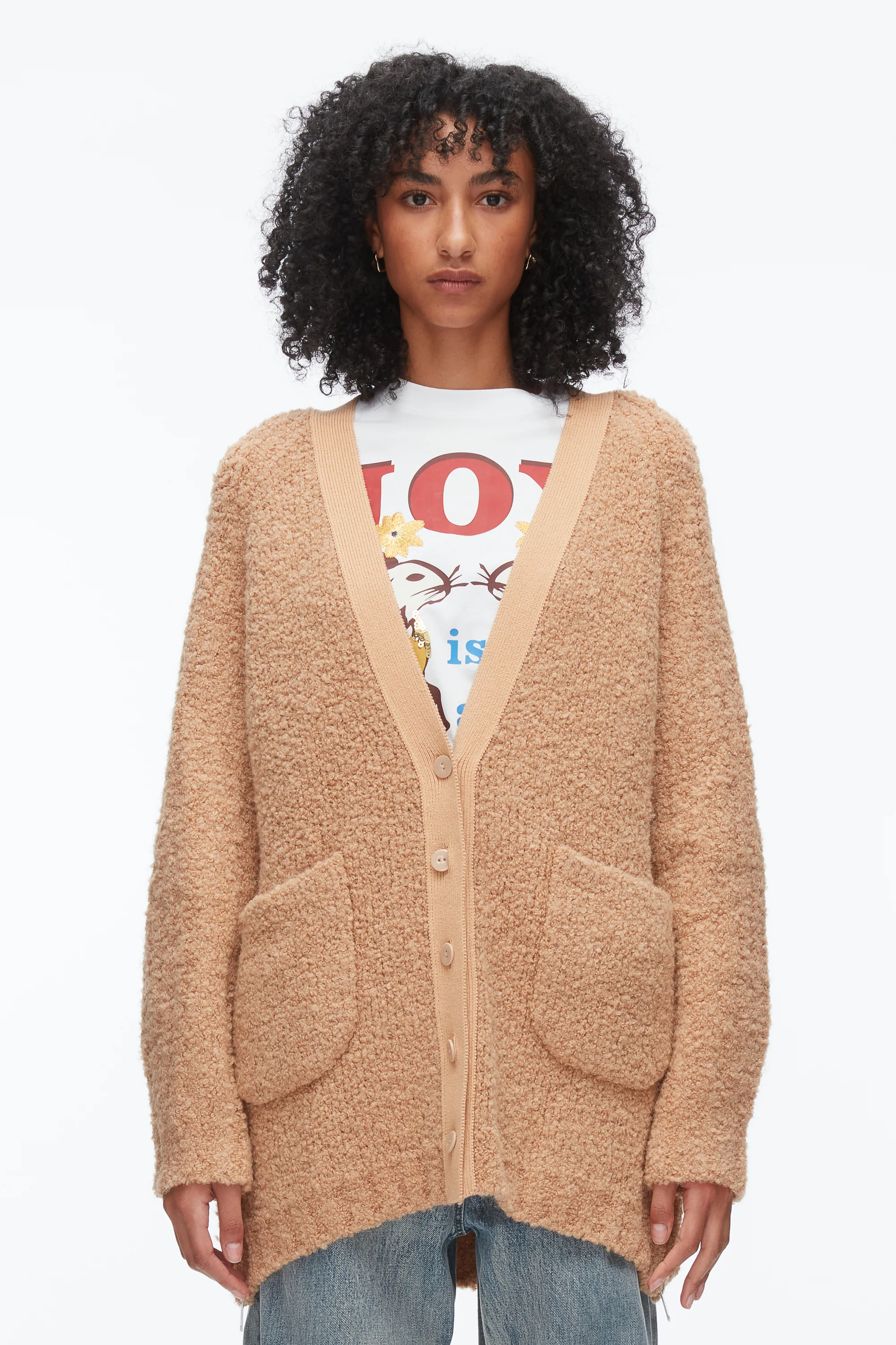 Boucle Cardigan Coat - Image 10