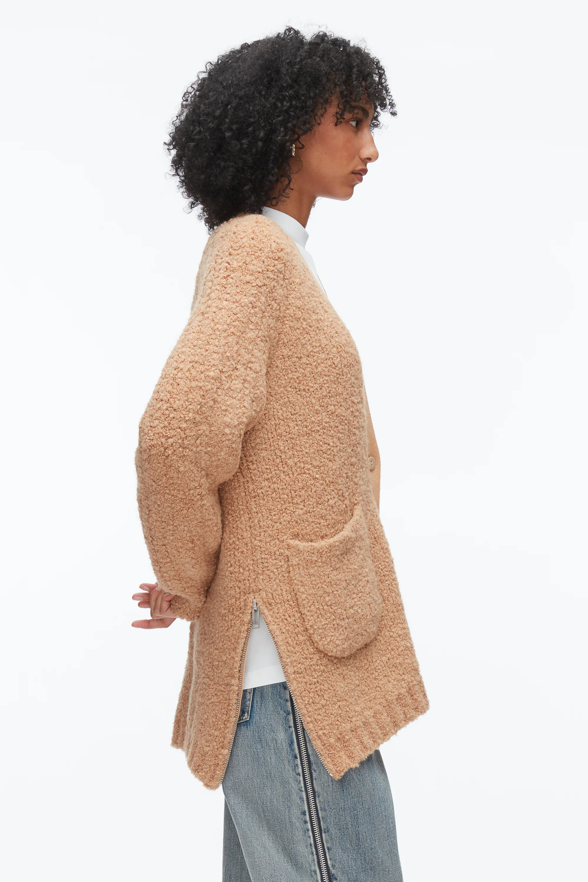 Boucle Cardigan Coat - Image 11