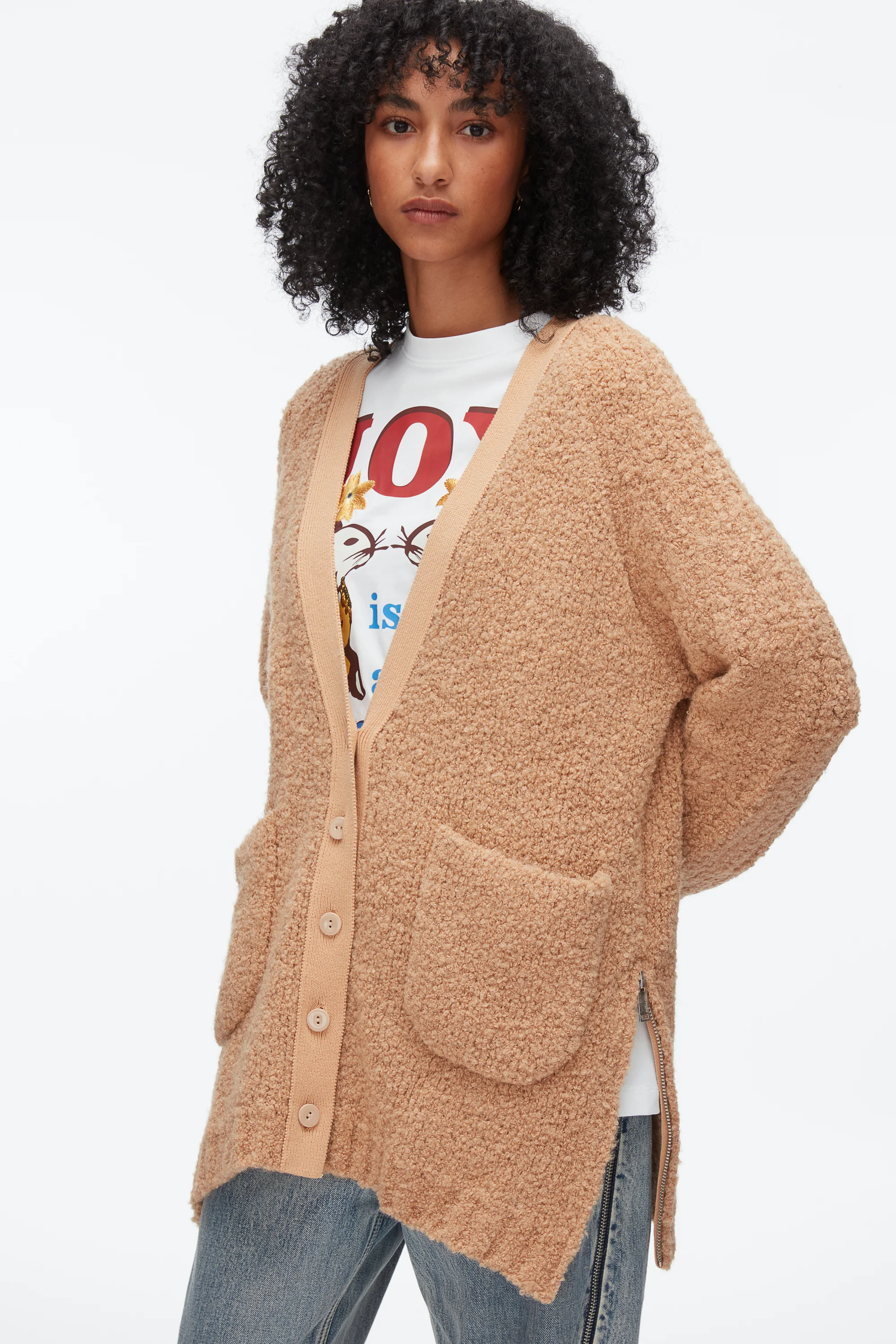 Boucle Cardigan Coat - Image 13