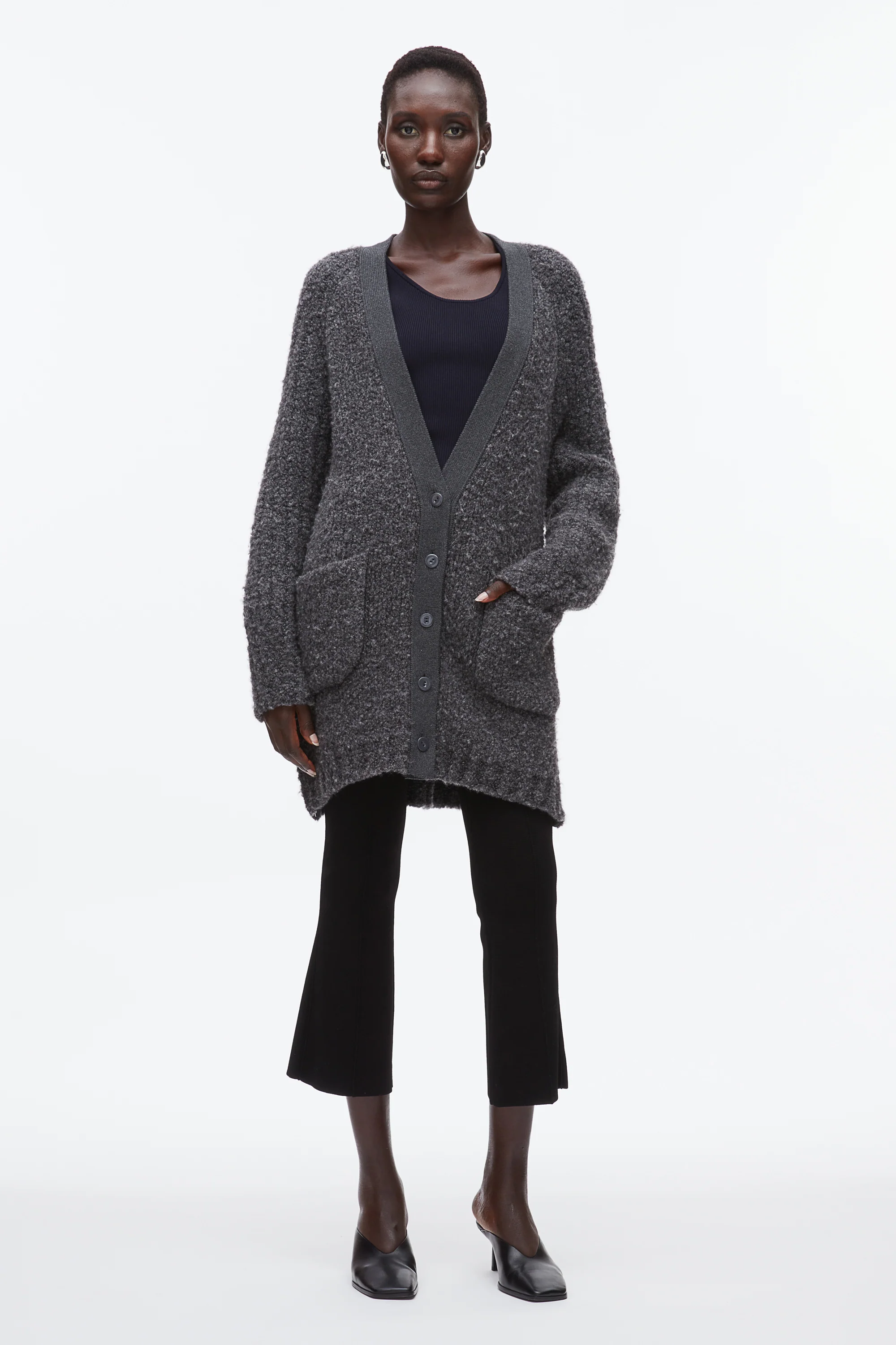 Boucle Cardigan Coat - Image 2