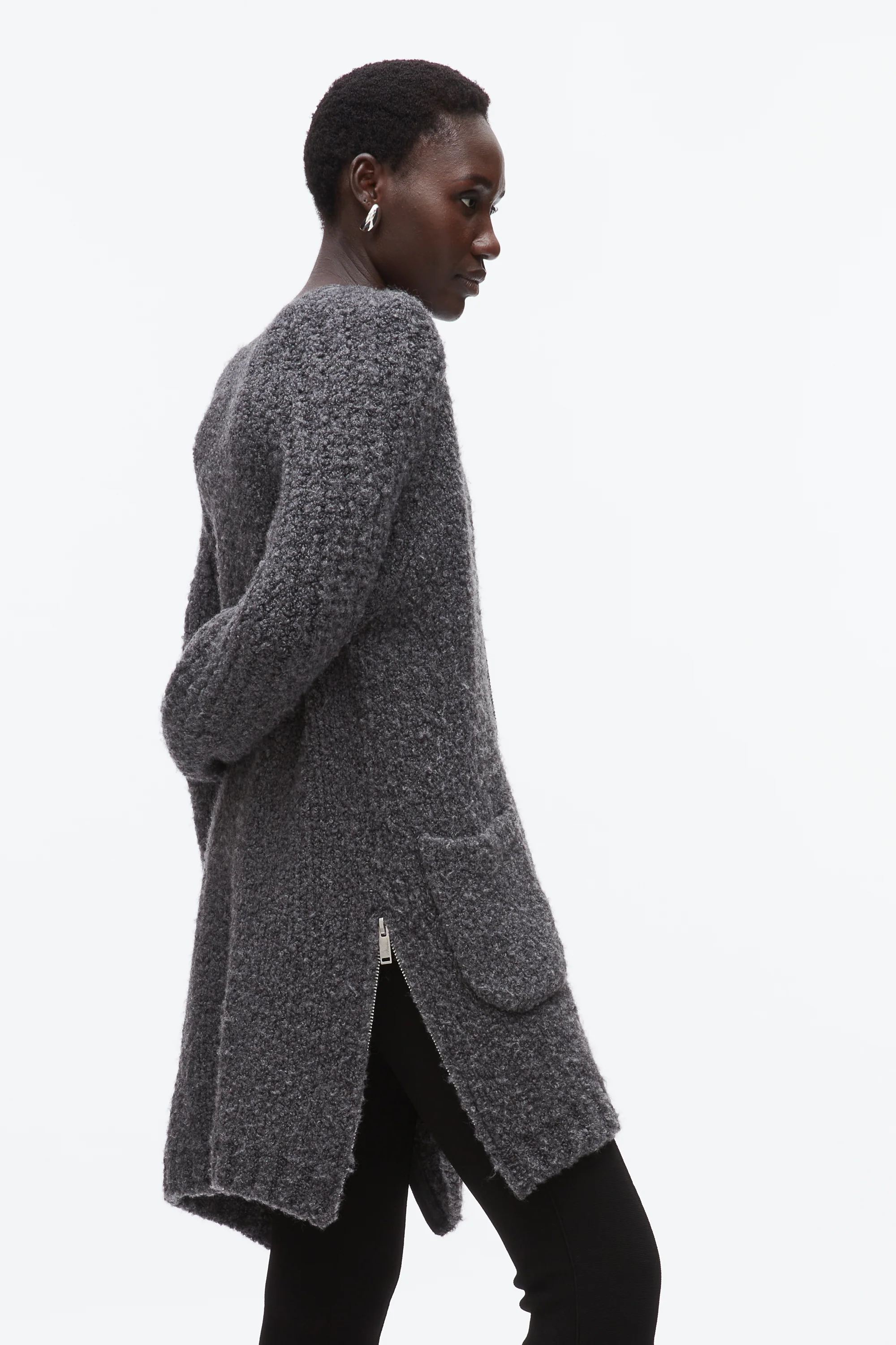 Boucle Cardigan Coat - Image 5
