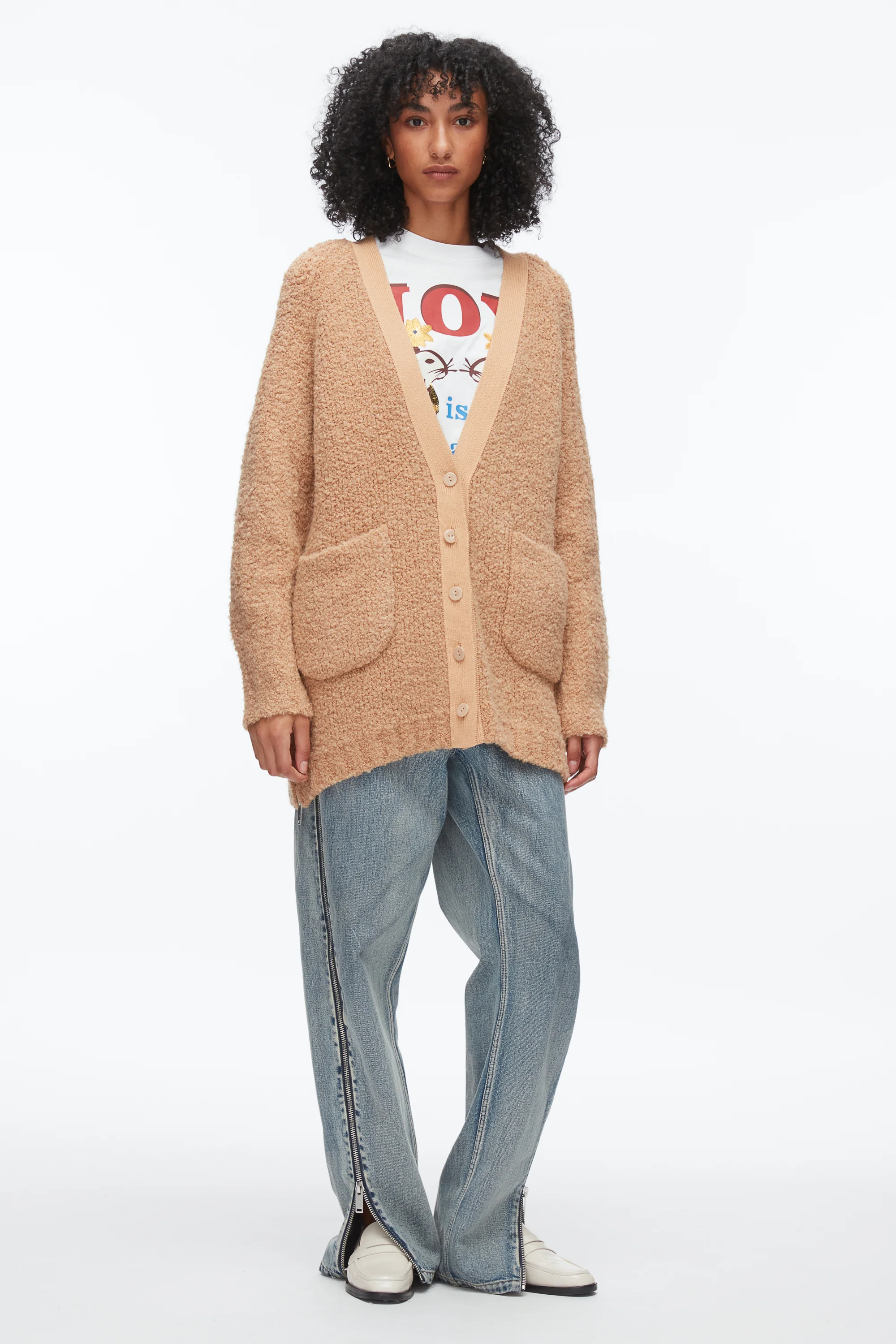 Boucle Cardigan Coat - Image 8