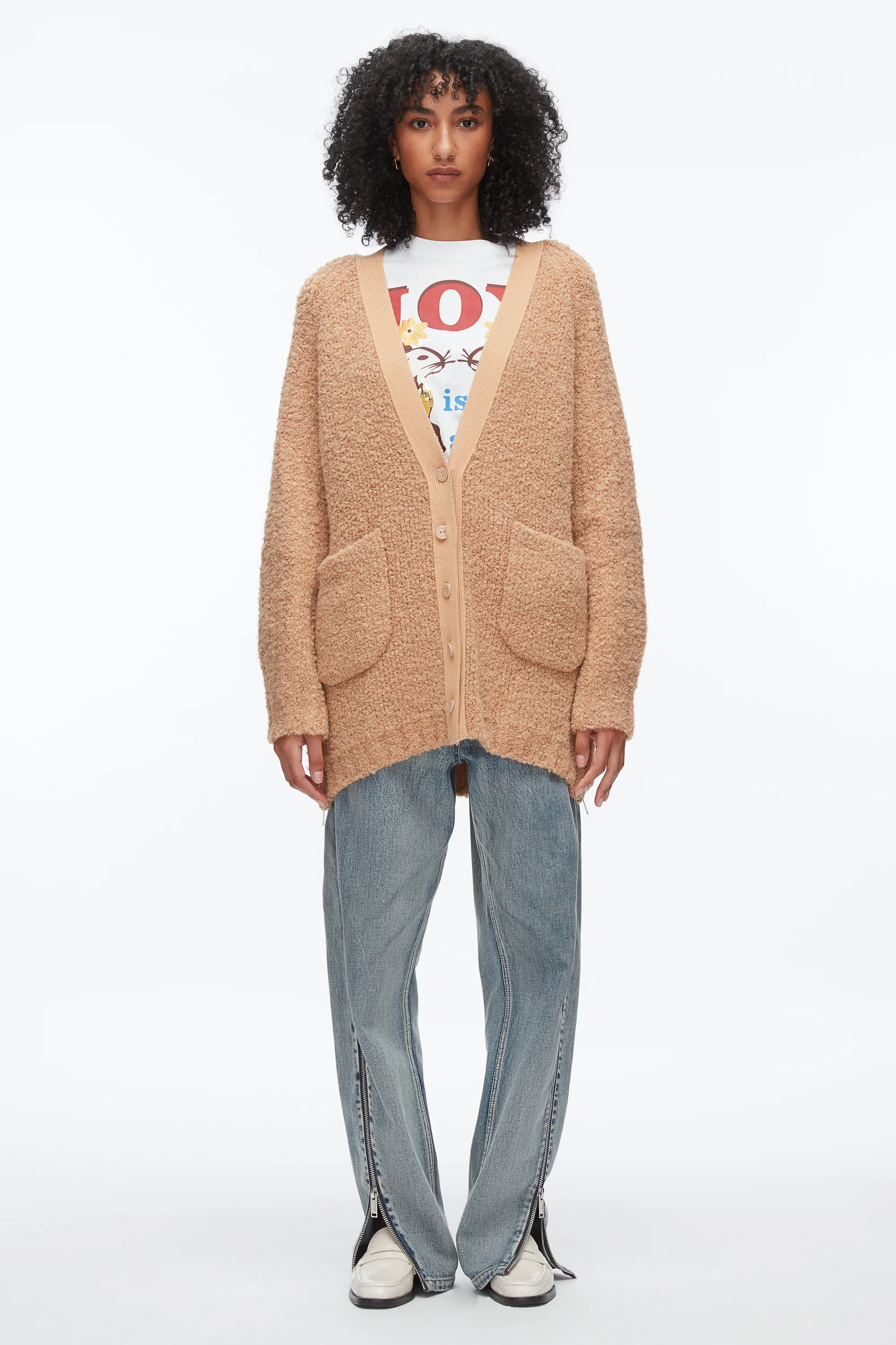 Boucle Cardigan Coat - Image 9