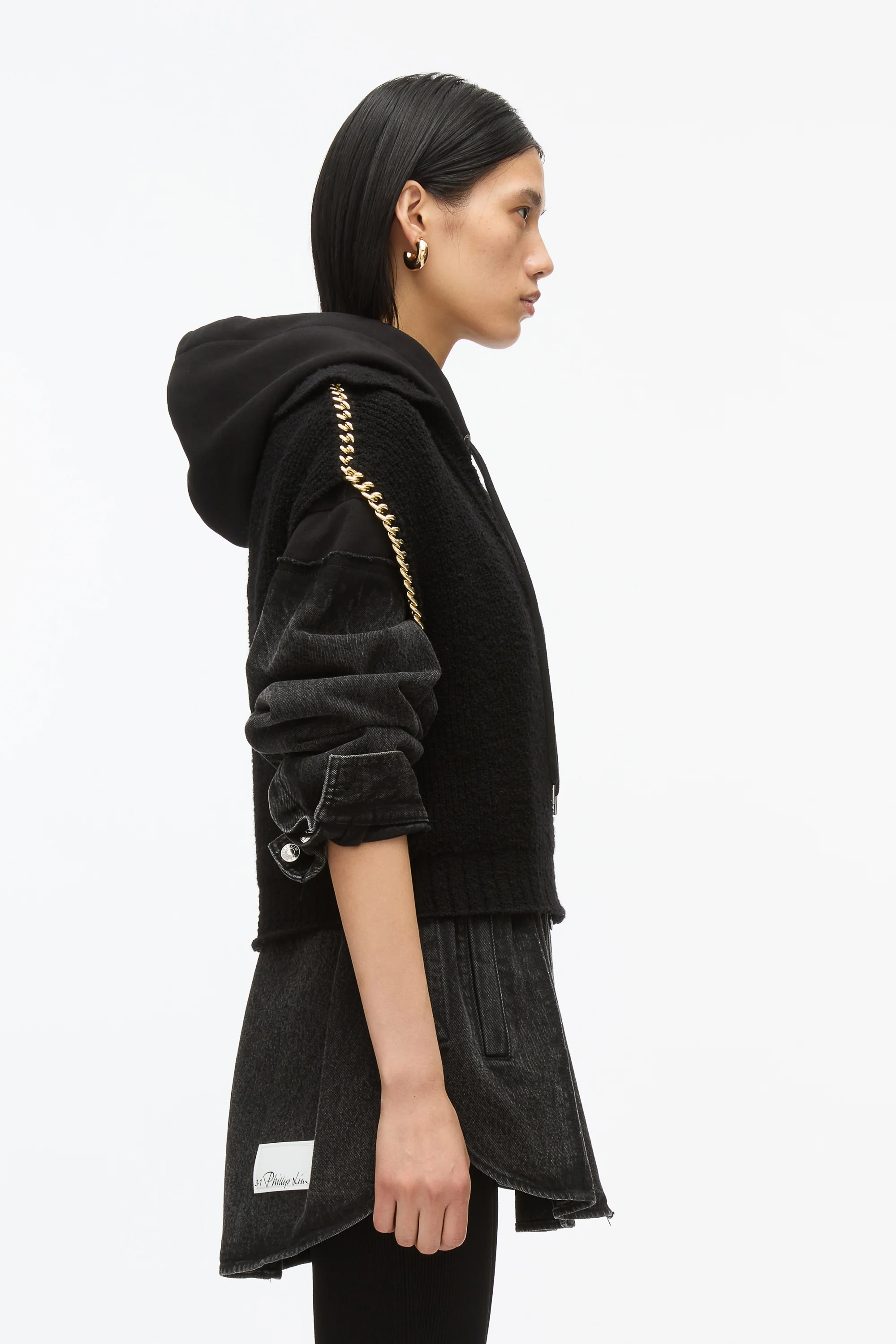 Chainlink Bouclé Cropped Polo - Image 5