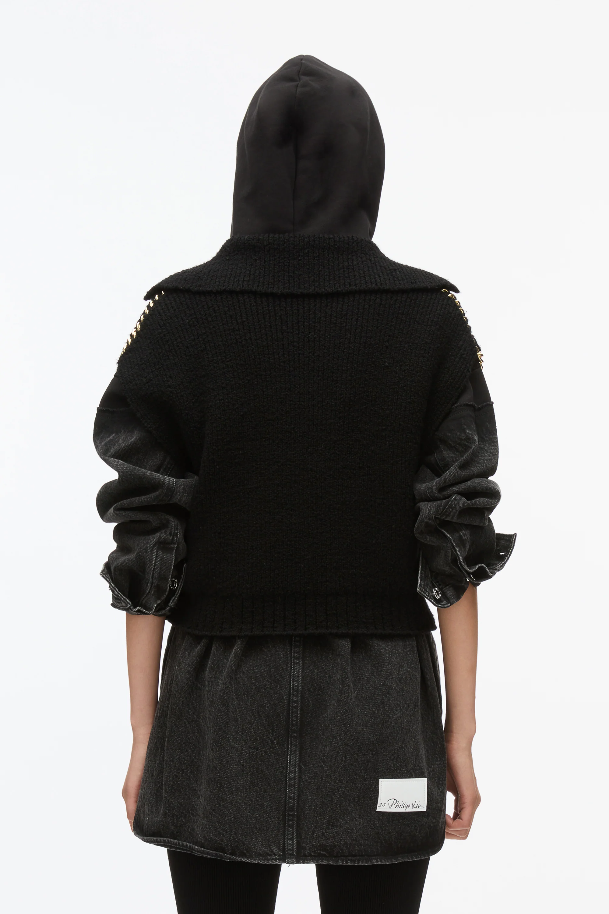 Chainlink Bouclé Cropped Polo - Image 6
